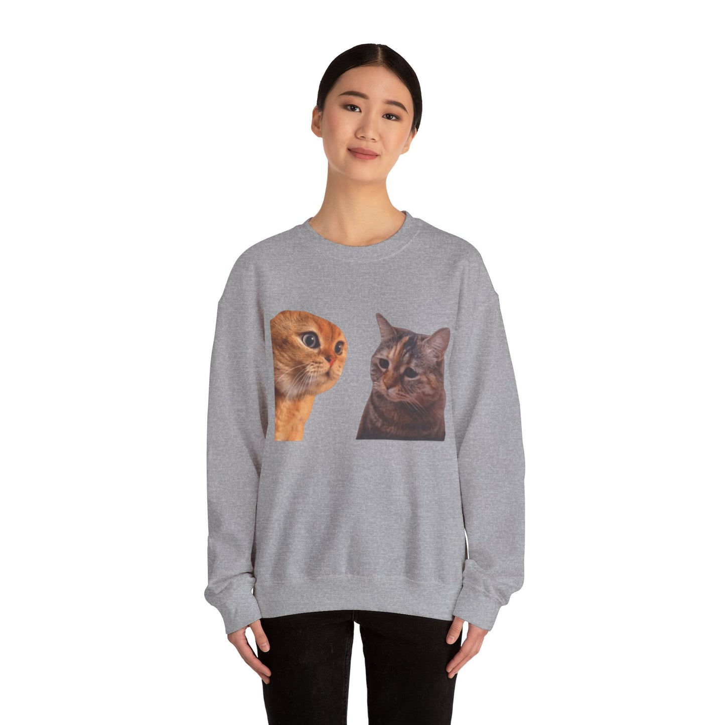 Cats Talking Unisex Crewneck Sweatshirt