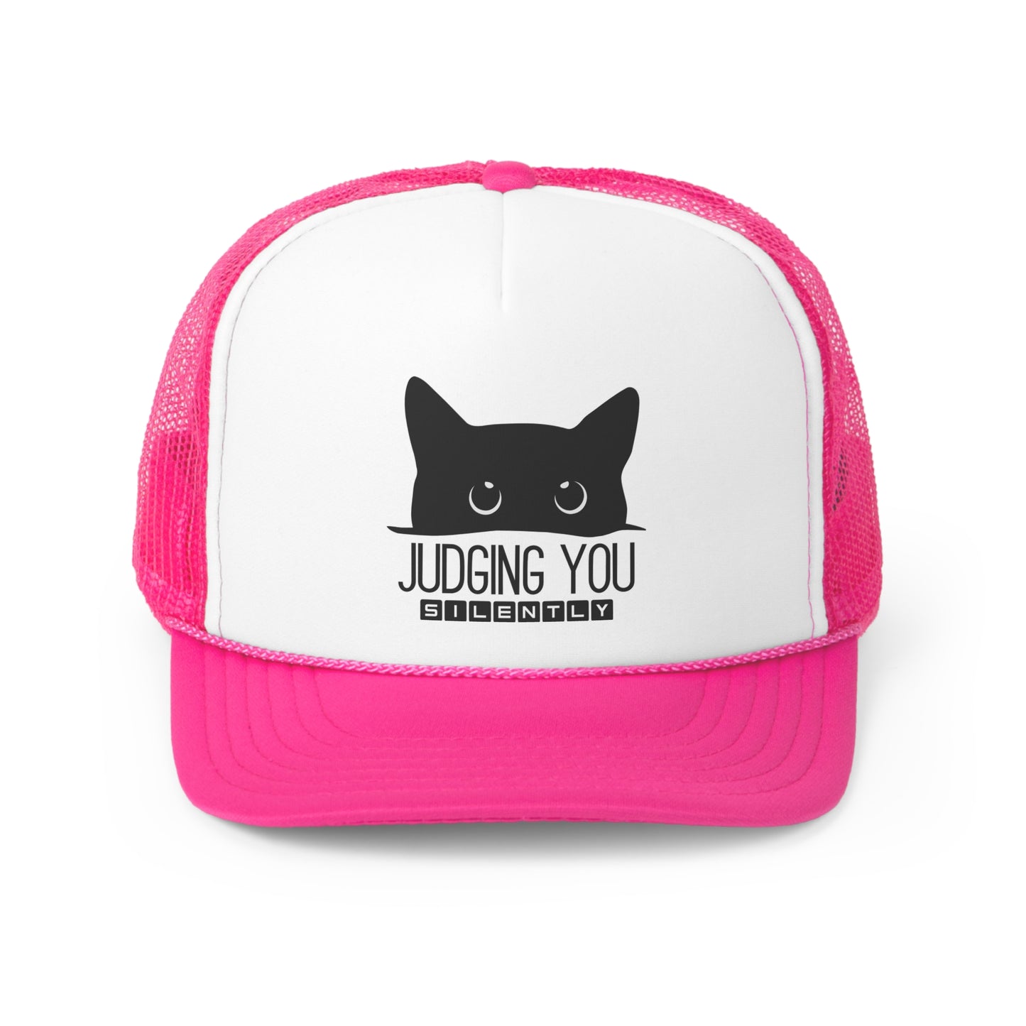 Judging your silently Trucker Hat, Funny Hats, Gift Hat, Parody Trucker Hat, Trendy Hats, Meme Hat