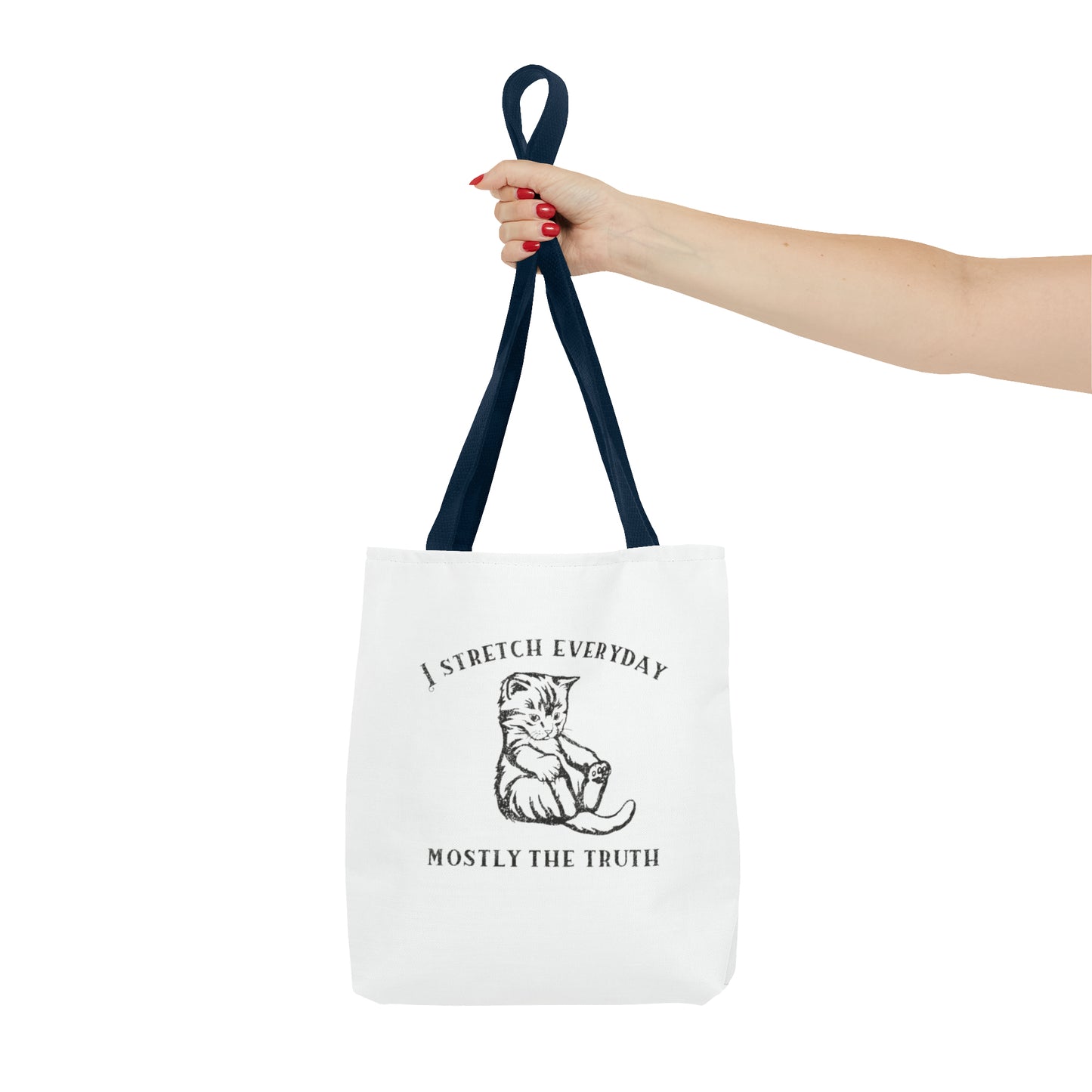 I Strecth Everyday Mostly The Truth Meme Tote Bag