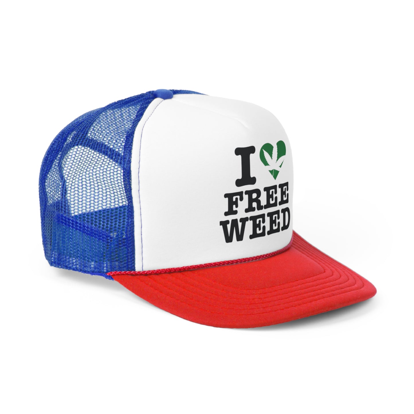 I Love Free Weed Trucker Hat, Funny Hats, Gift Hat, Parody Trucker Hat, Trendy Hats, Meme Hat