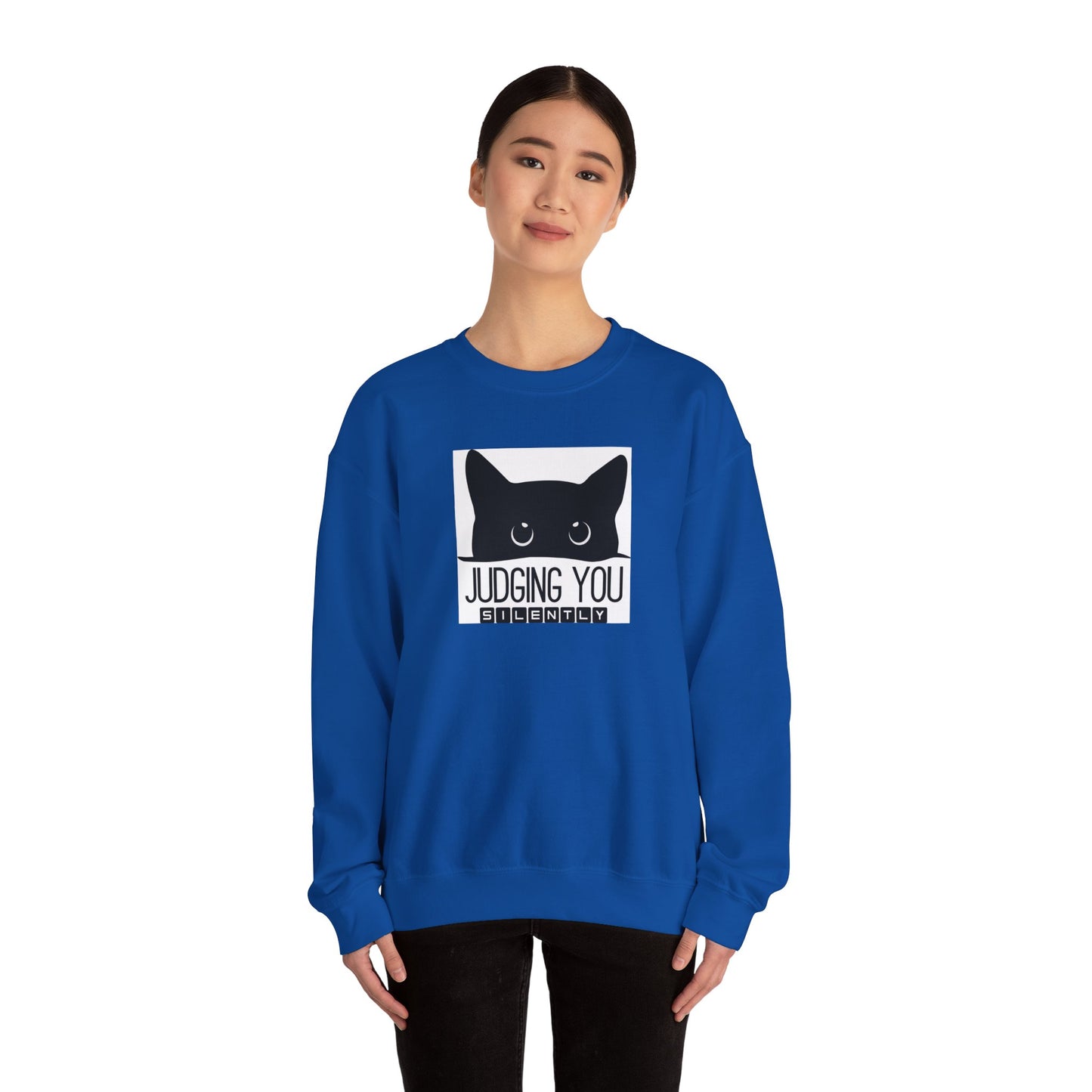 Judging You Silently  Unisex Crewneck Sweatshirt