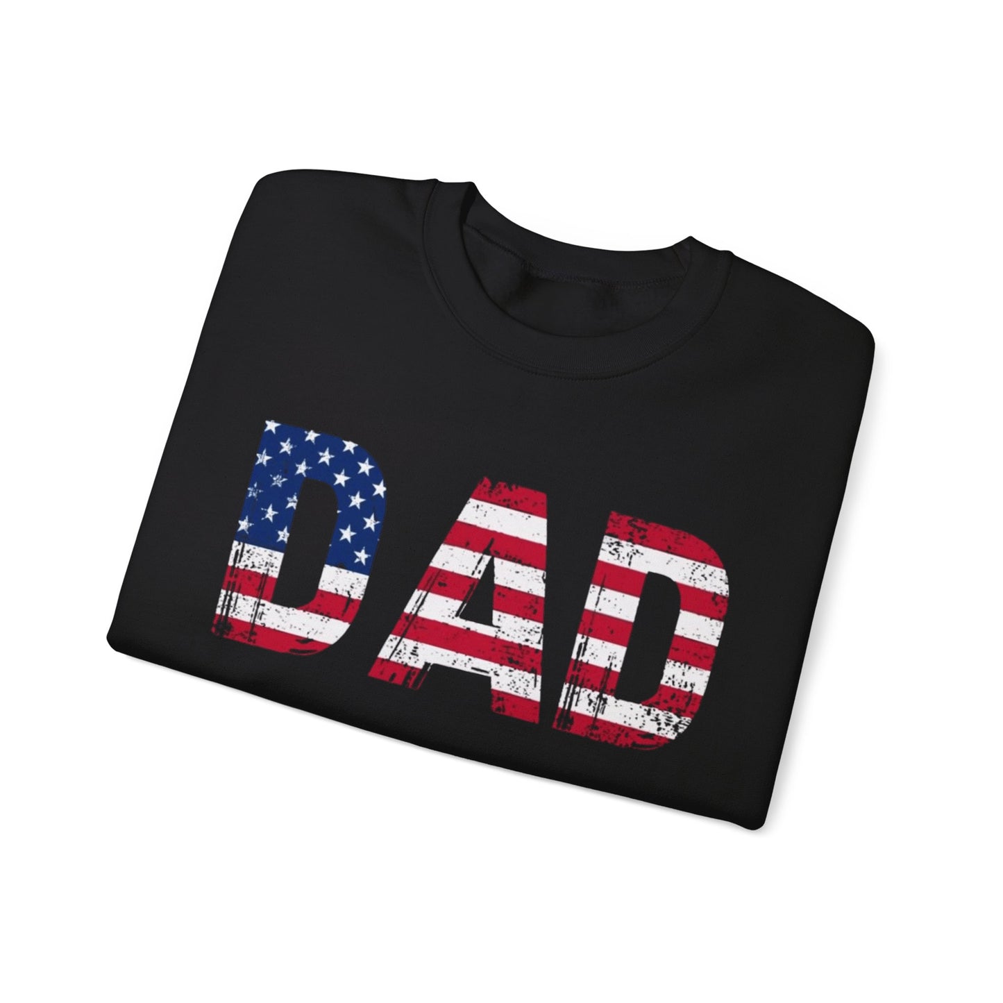 Dad American Flag Crewneck Unisex Crewneck Sweatshirt