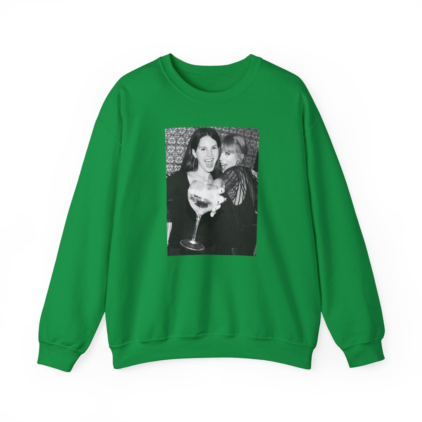 Taylor Black and White Unisex Crewneck Sweatshirt