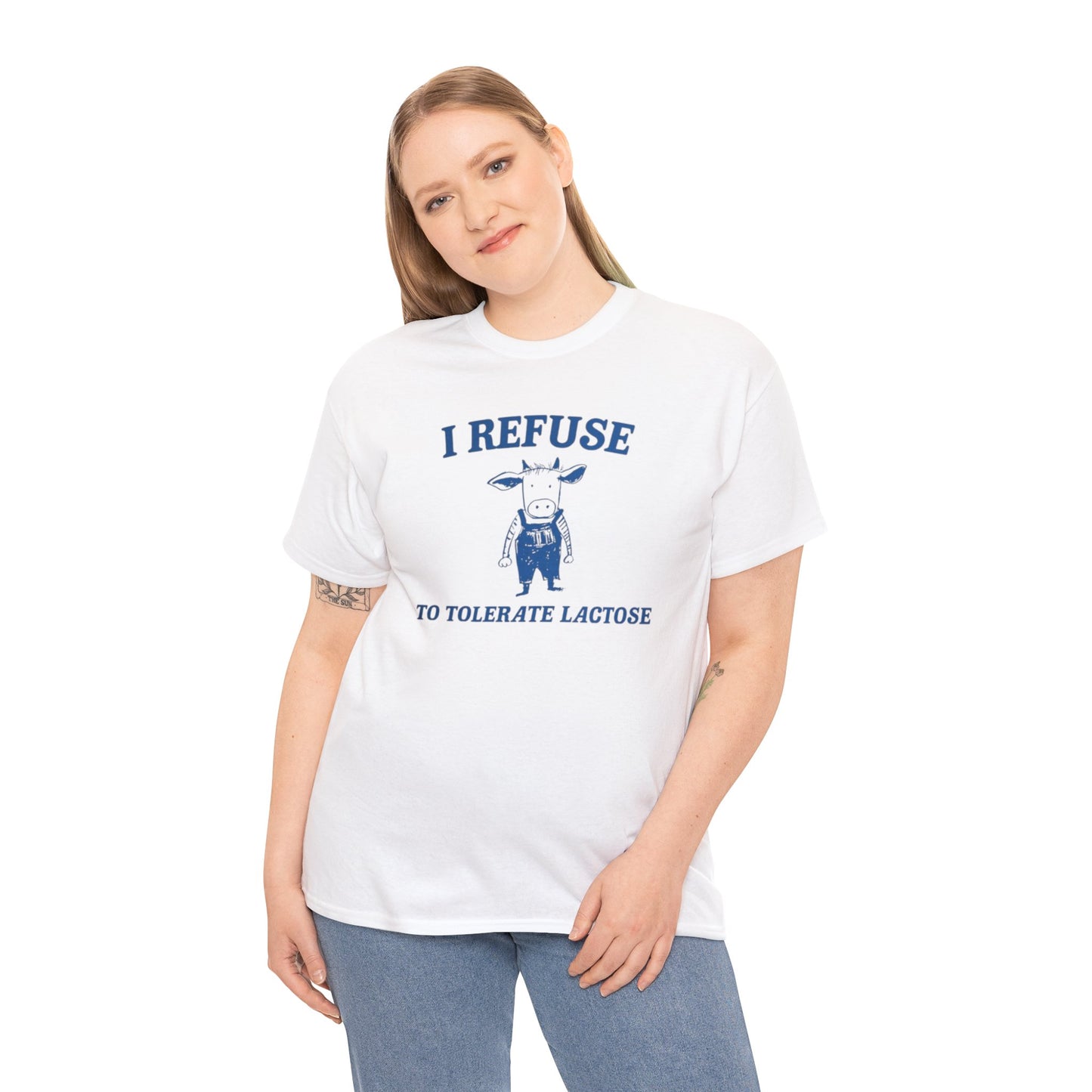 I Refuse To Tolerate Lactose T-Shirt Unisex, Softcore Fairy Mental Health Comfy Tee, Tiktok Viral Cute Animals