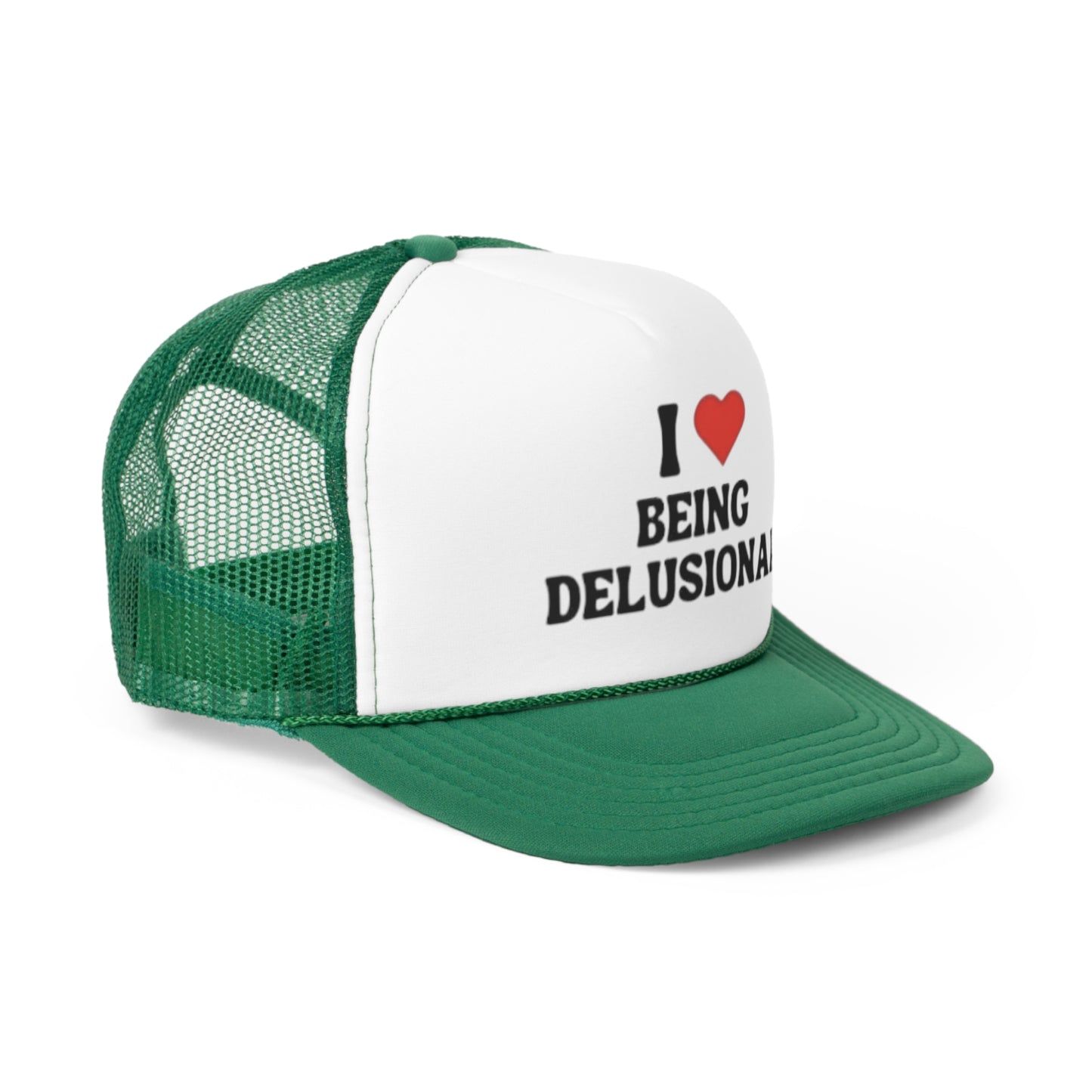 I Love Being Delusional Trucker Hat, Funny Hats, Gift Hat, Parody Trucker Hat, Trendy Hats, Meme Hat