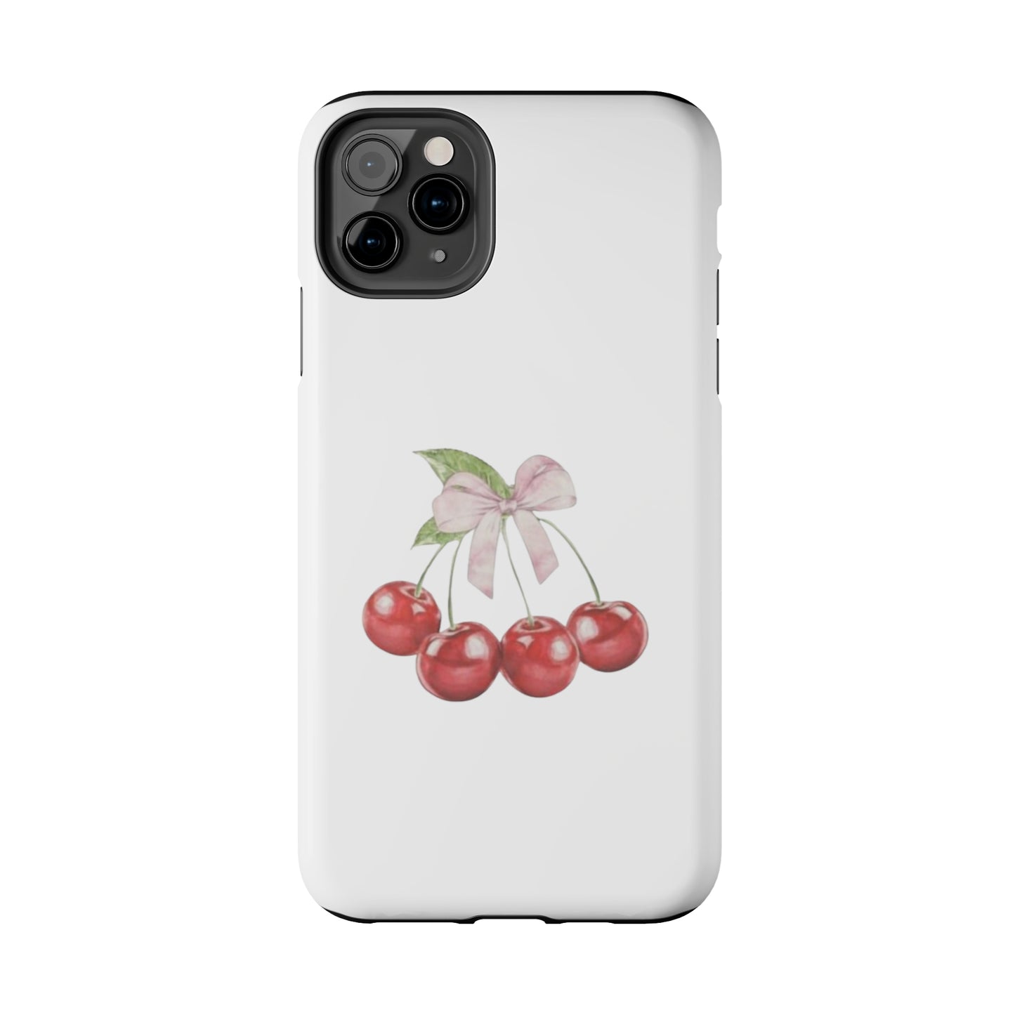 Cherries With Ribbon Aesthetic Tough Phone Cases