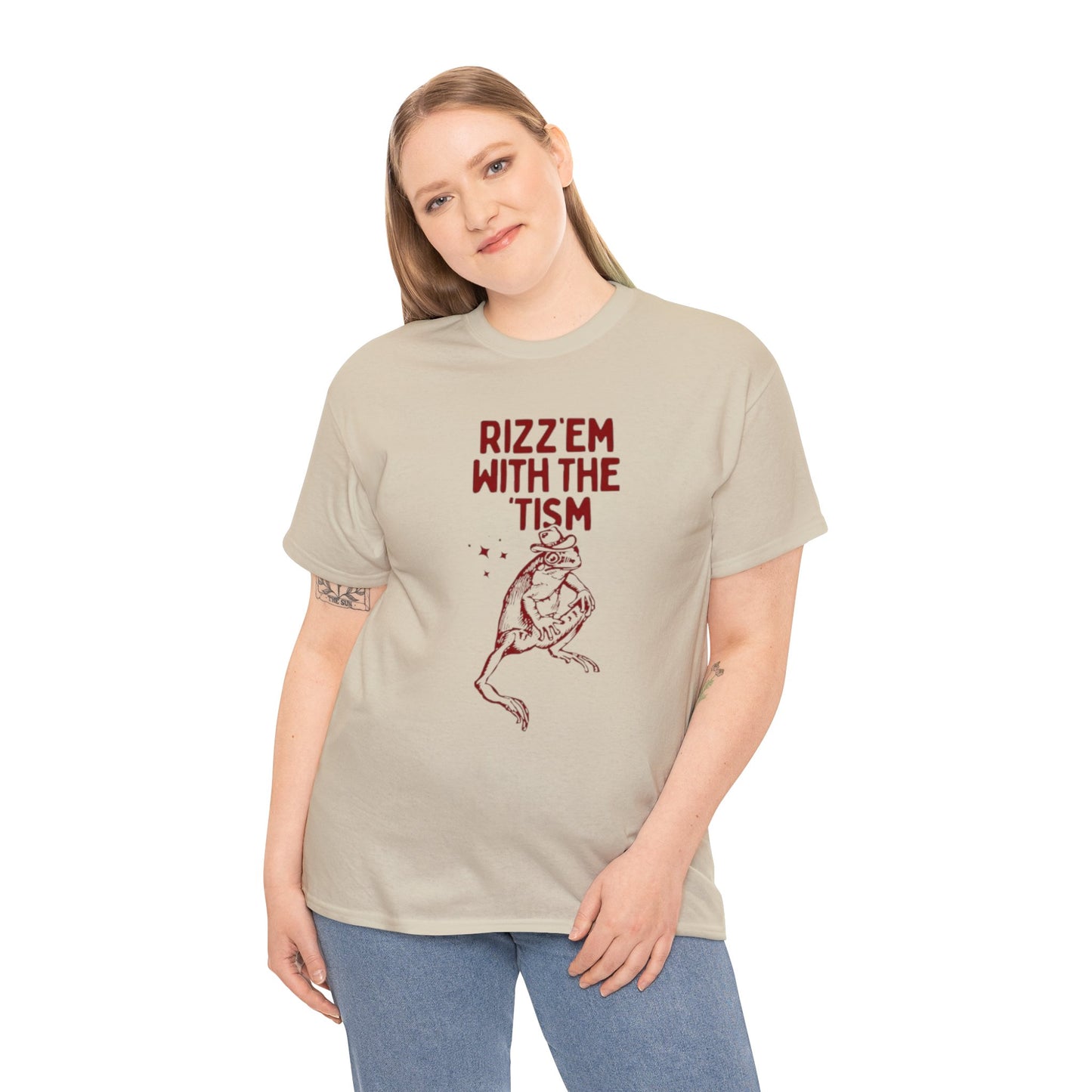 Rizz'em With The Tism Retro Cartoon T Shirt, Weird T Shirt, Meme T Shirt, Trash Panda T Shirt, Unisex