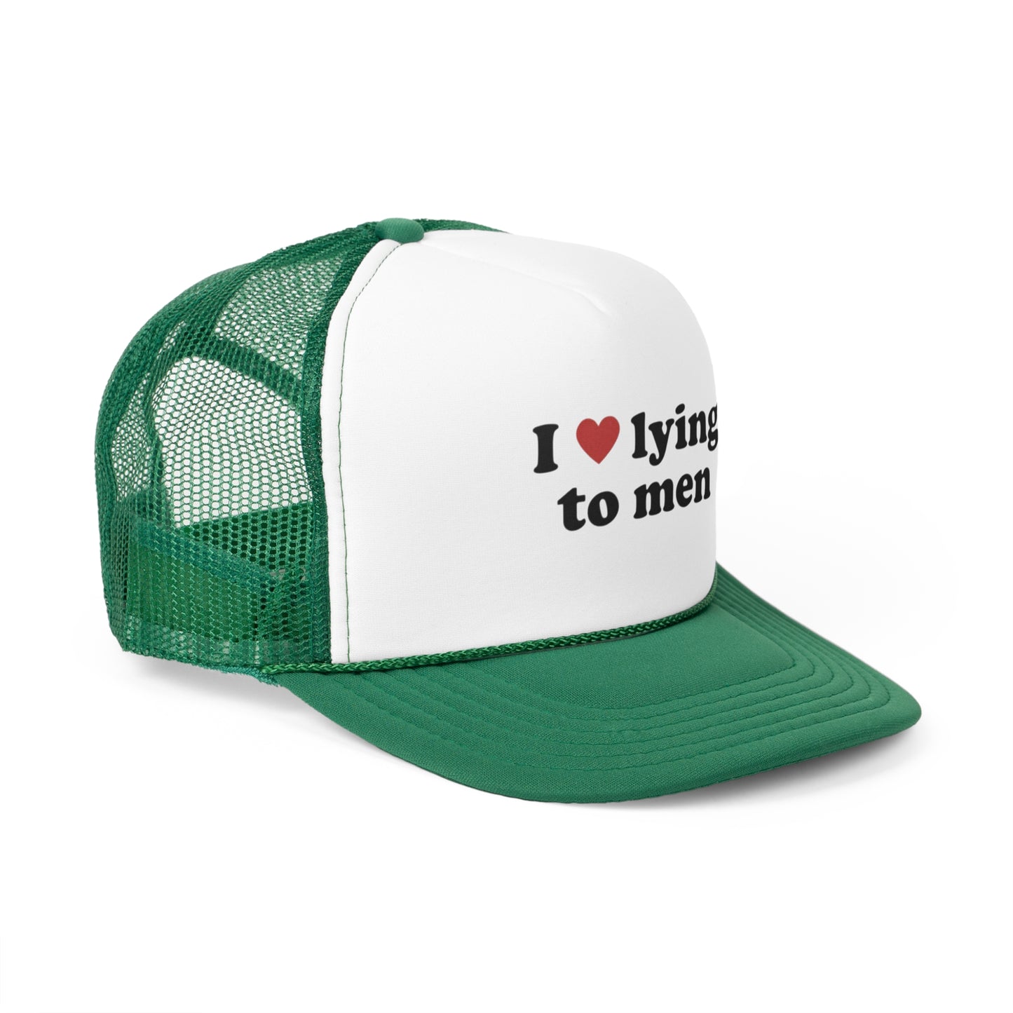 I Love Lying To Men Trucker Hat, Funny Hats, Gift Hat, Parody Trucker Hat, Trendy Hats, Meme Hat