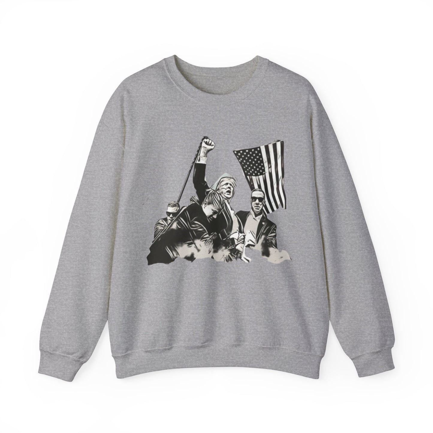 Black And White Assassination Attempt Unisex Crewneck Sweatshirt