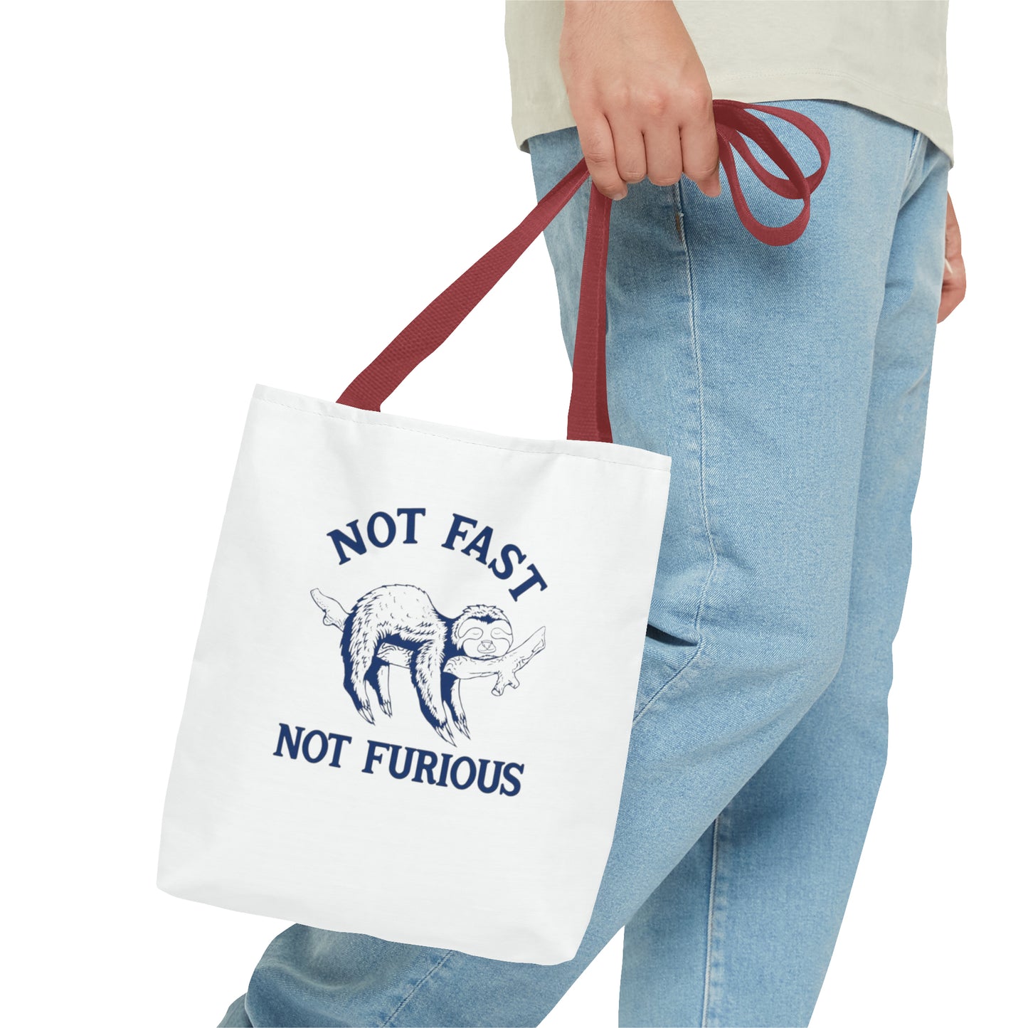 Not Fast Not Furious Meme Tote Bag