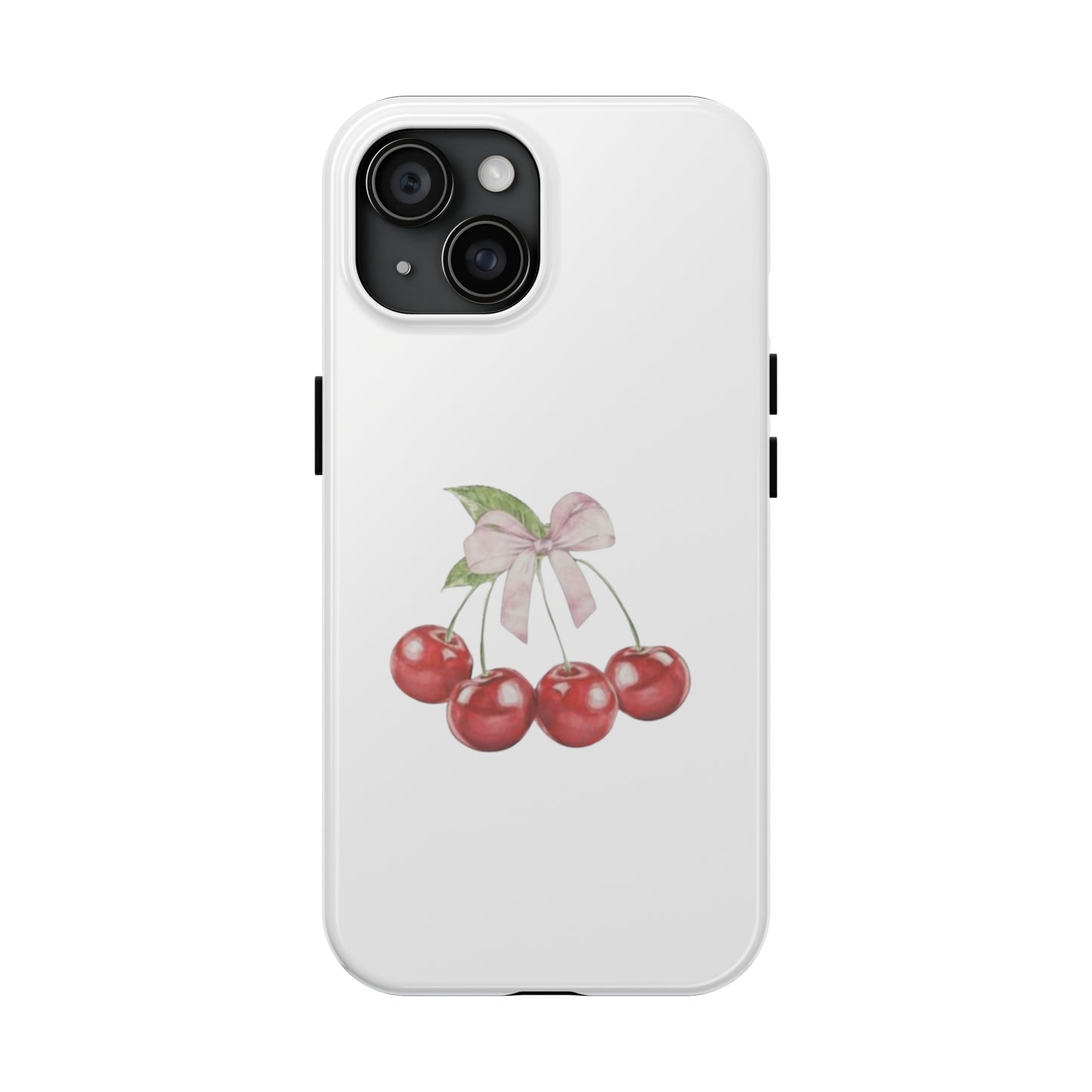 Cherries With Ribbon Aesthetic Tough Phone Cases