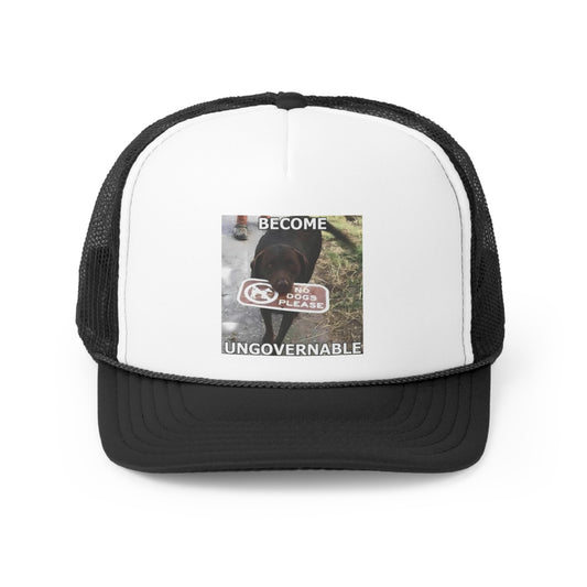 Become Ungovernable Trucker Hat, Funny Hats, Gift Hat, Parody Trucker Hat, Tiktok, Trendy Hats, Meme Hats, Cute Animal Hats