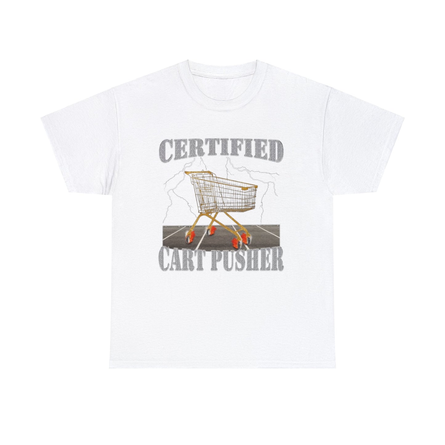 Certified Cart Pusher Adult Unisex Shirt, Funny Meme Tee