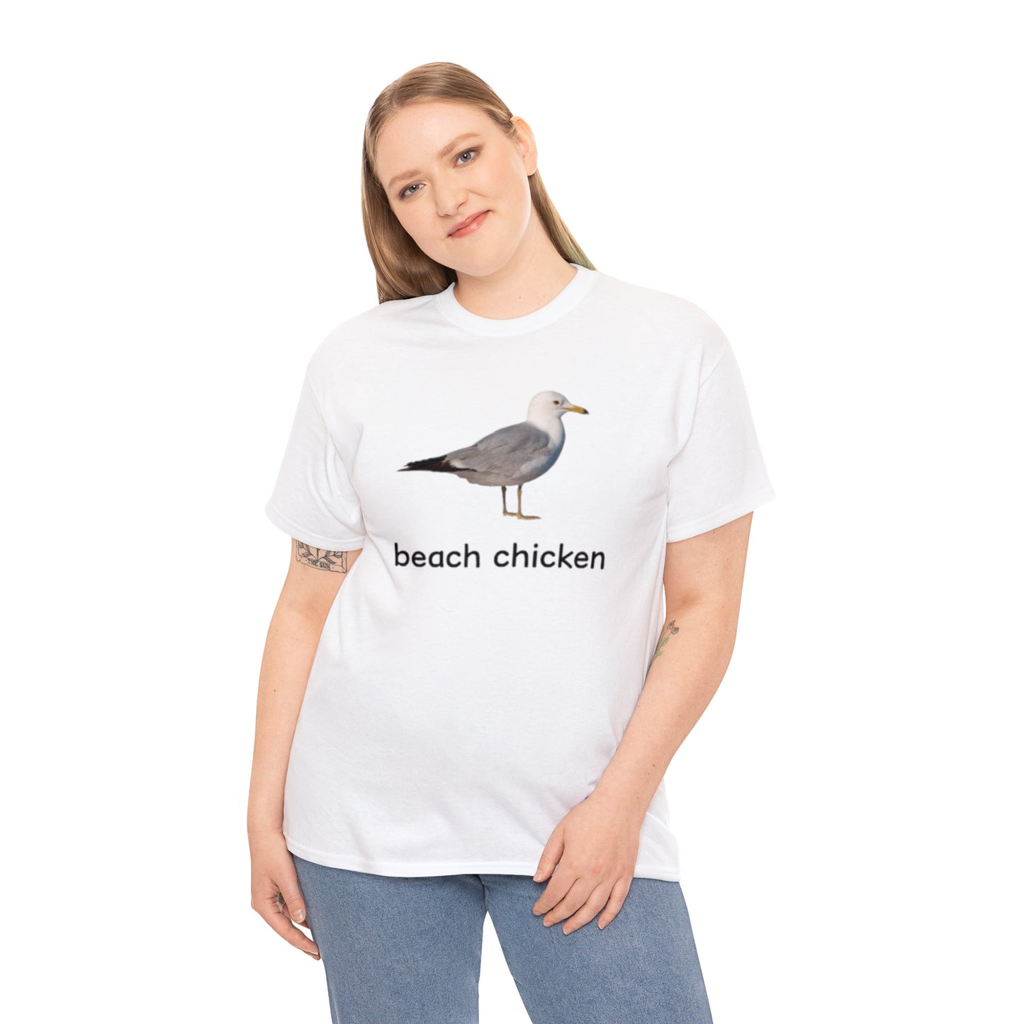 Beach Chicken Funny T Shirt Unisex