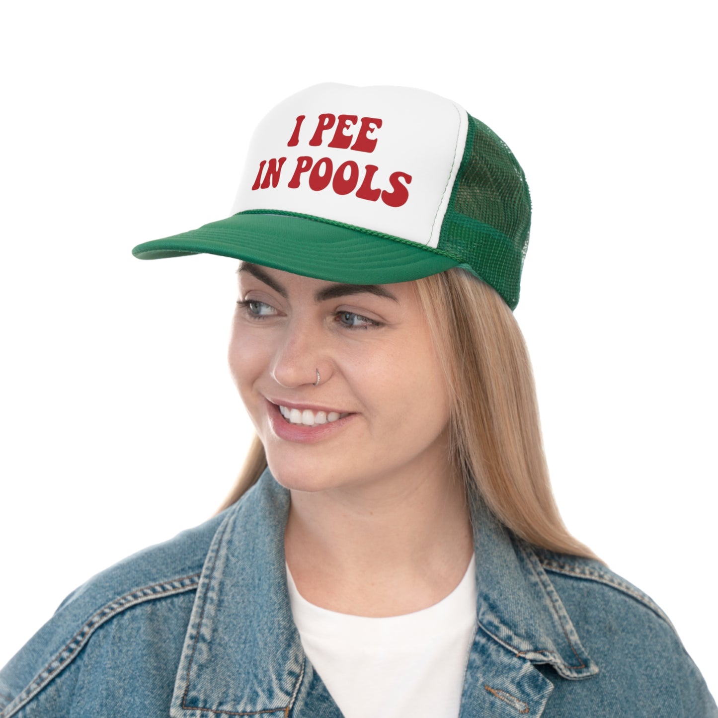 I Pee In Pools Trucker Caps