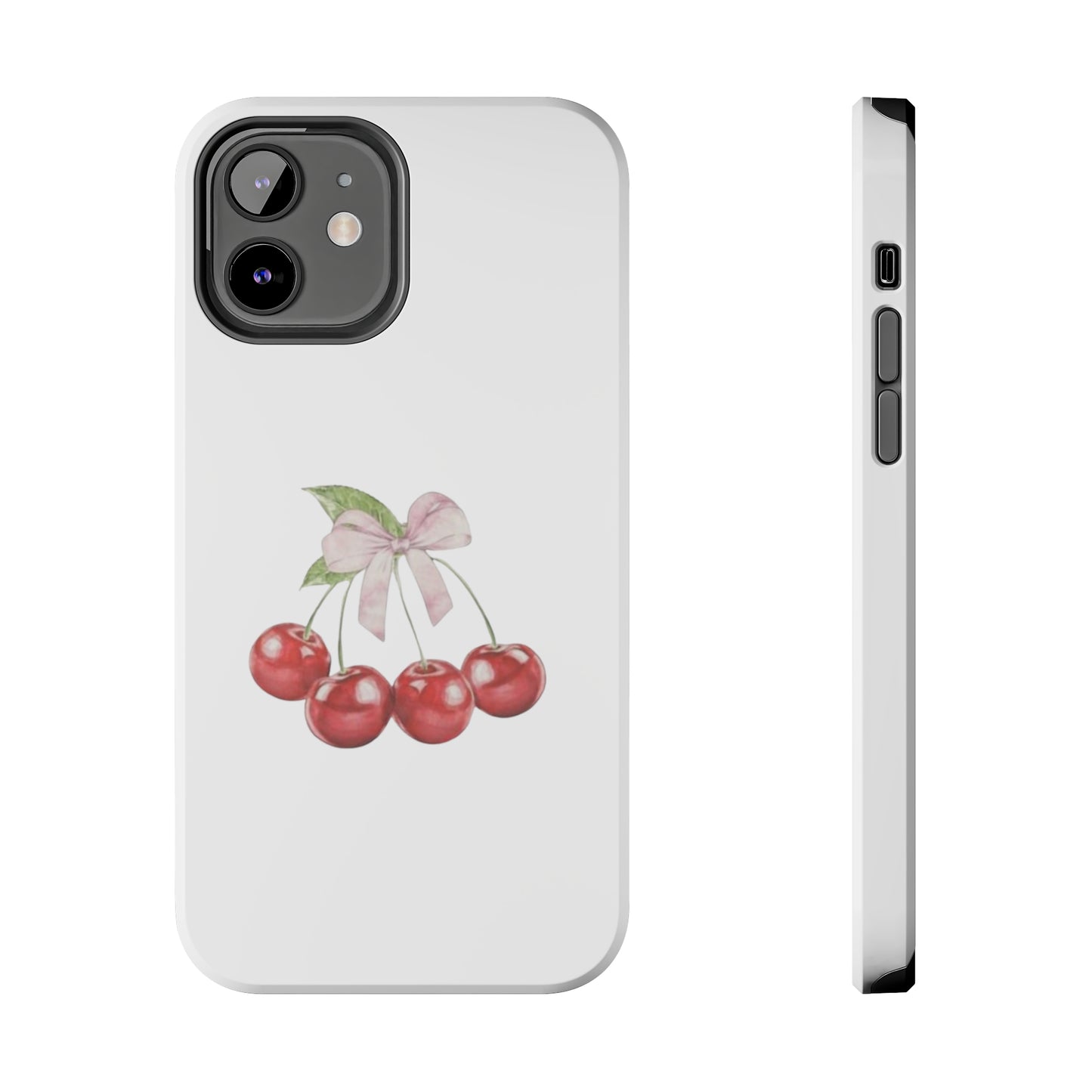 Cherries With Ribbon Aesthetic Tough Phone Cases