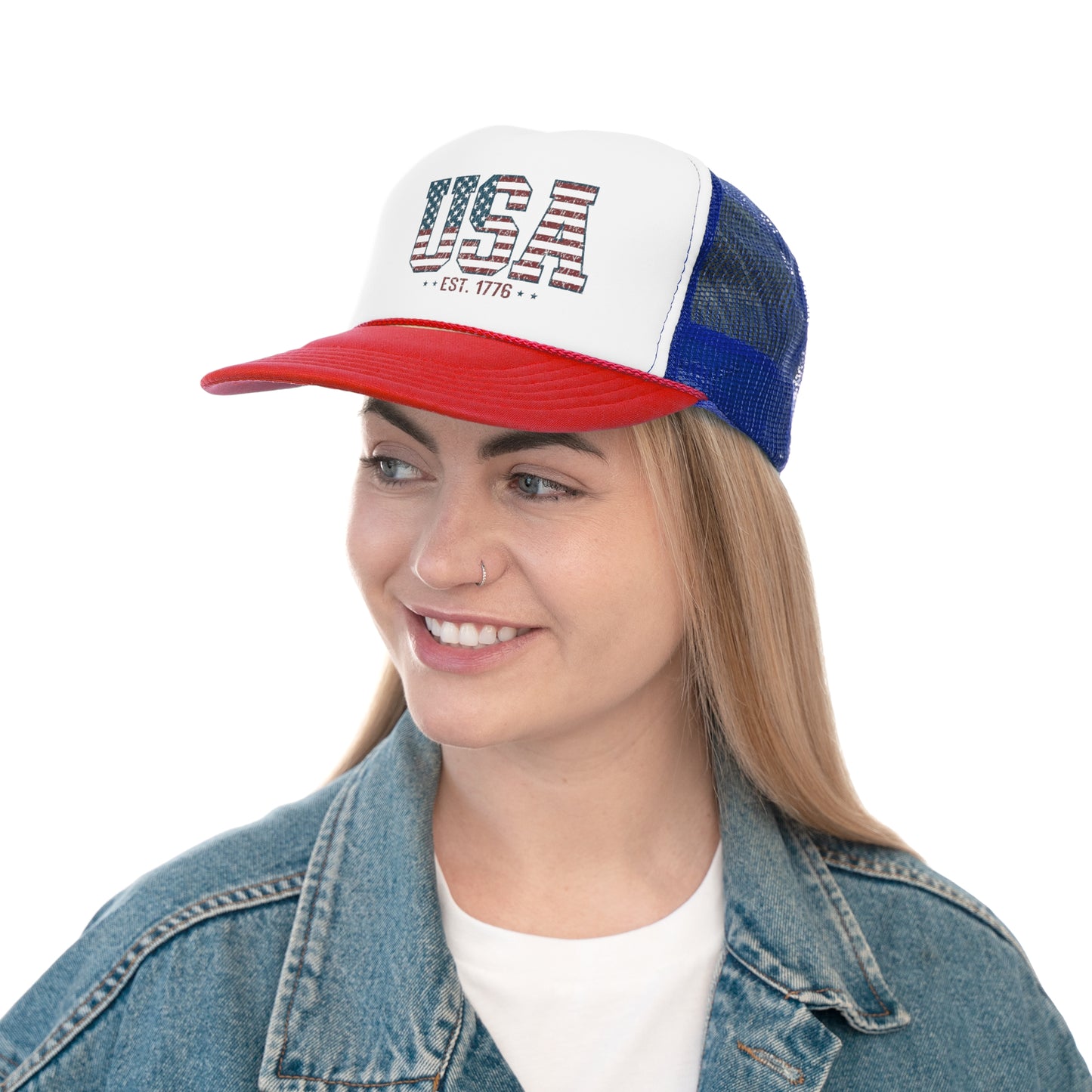 USA 1776 Trucker Hat, Funny Hats, Gift Hat, Parody Trucker Hat, Trendy Hats, Meme Hat