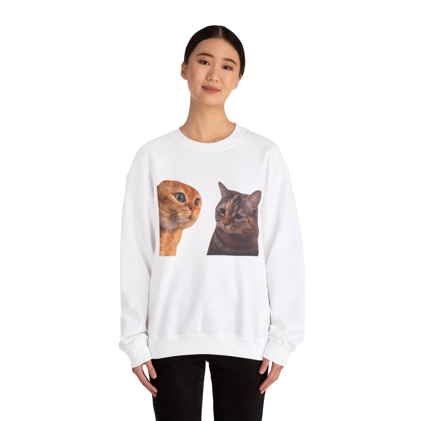 Cats Talking Unisex Crewneck Sweatshirt