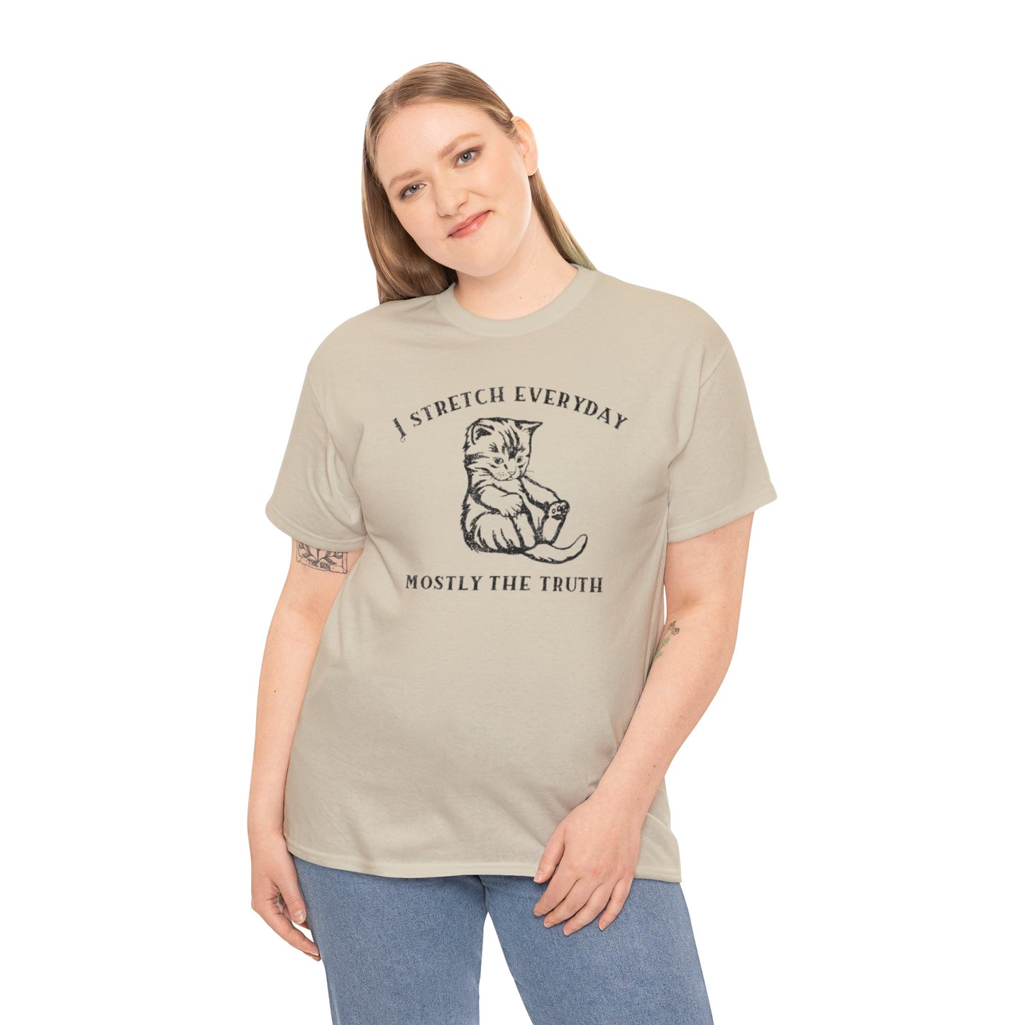 I Stretch Everyday, Mostly The Truth T Shirt Unisex, Softcore Fairy Mental Health Comfy Tee, Tiktok Viral Cute Animals