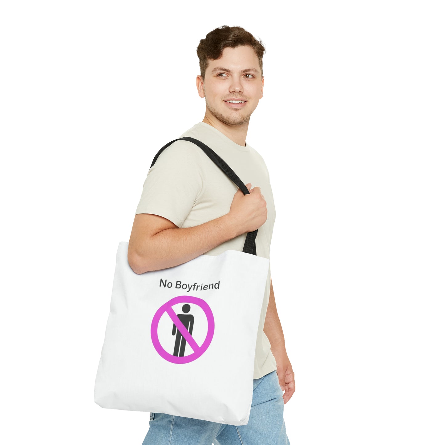 No Boyfriend Funny Tote Bag