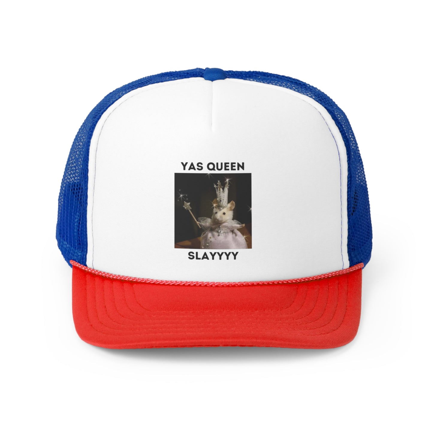 Yas Queen Slayyyy Trucker Hat, Funny Hats, Gift Hat, Parody Trucker Hat, Trendy Hats, Meme Hat