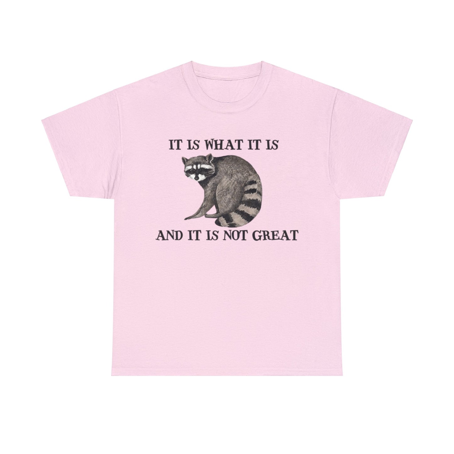 It Is What It Is, And It Is Not Great Adult Unisex Shirt, Funny Racoon Shirt