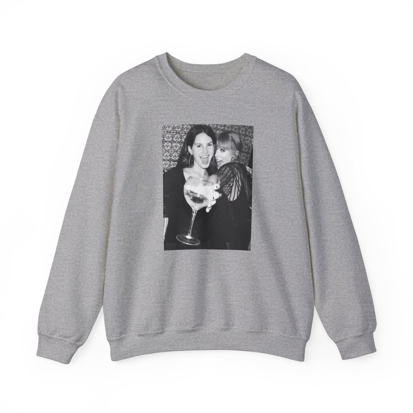 Taylor Black and White Unisex Crewneck Sweatshirt