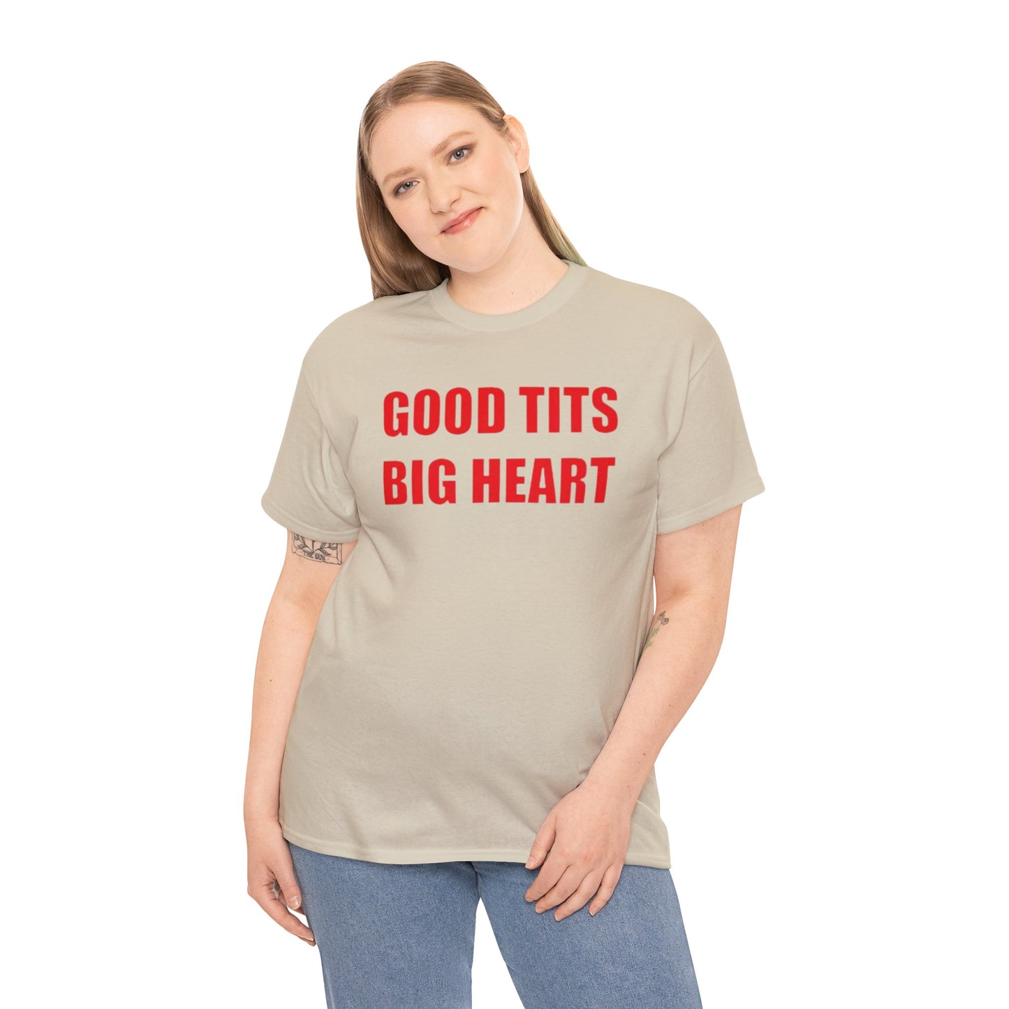 Good Tits Big Heart T Shirt Unisex