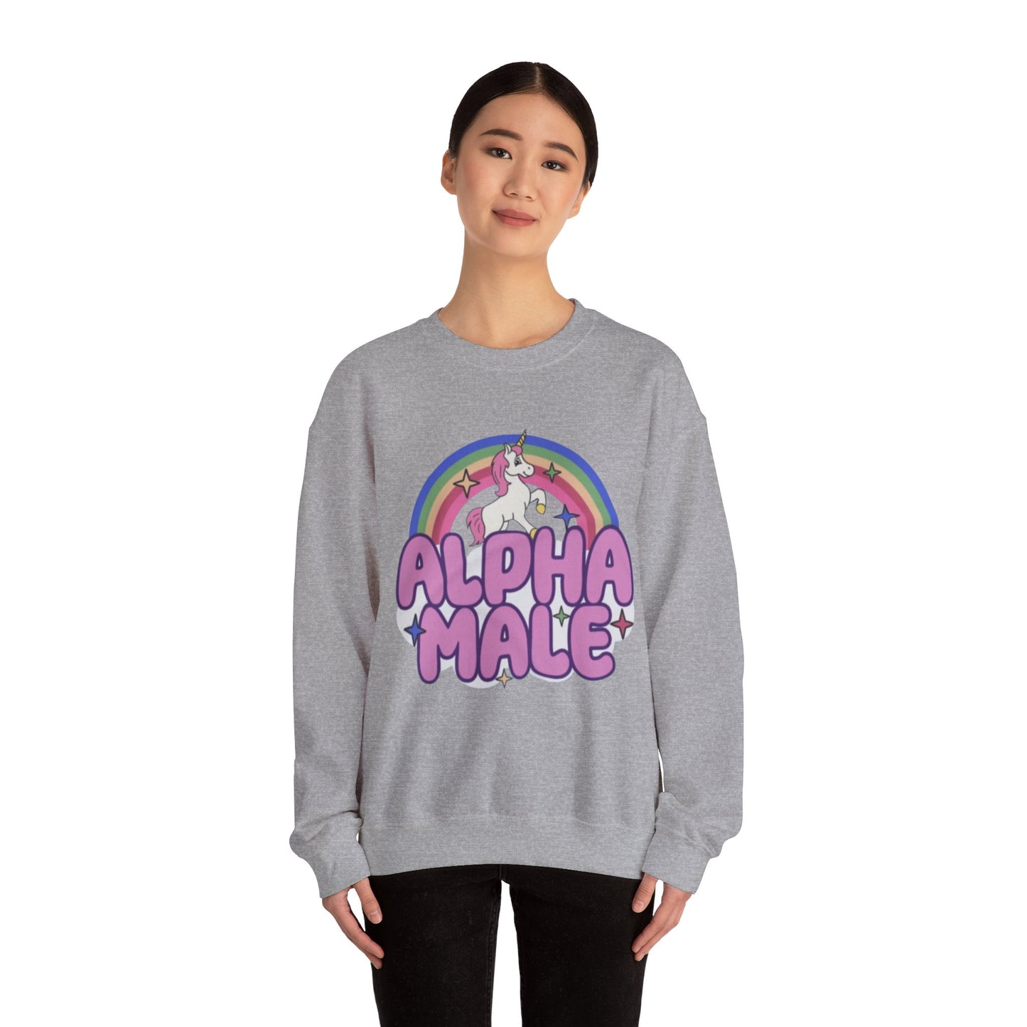 Alpha Male Unicorn Unisex Crewneck Sweatshirt