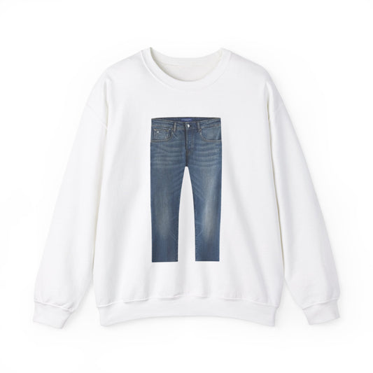 Jeans On A Crewneck Unisex Crewneck Sweatshirt