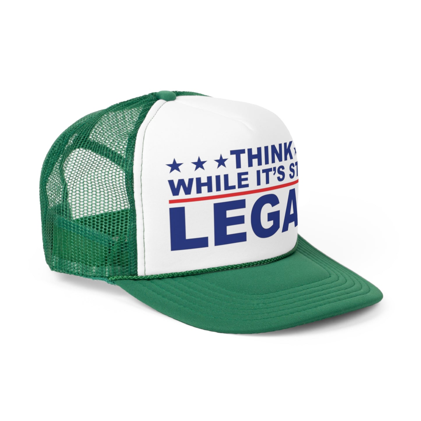 Think While It's Still Legal Trucker Hat, Funny Hats, Gift Hat, Parody Trucker Hat, Trendy Hats, Meme Hat