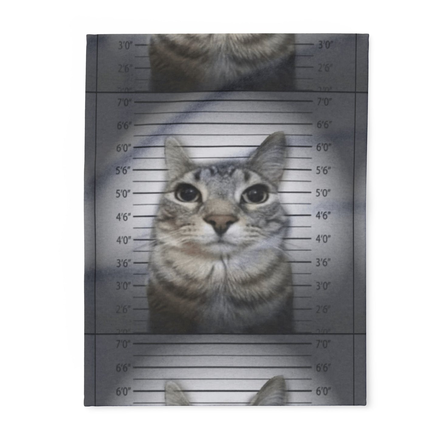 Cat Mugshot Arctic Fleece Blanket