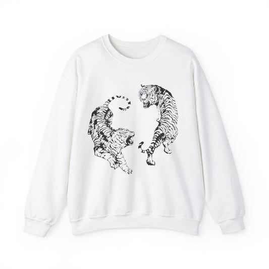 Two Tigers Unisex Crewneck Sweatshirt