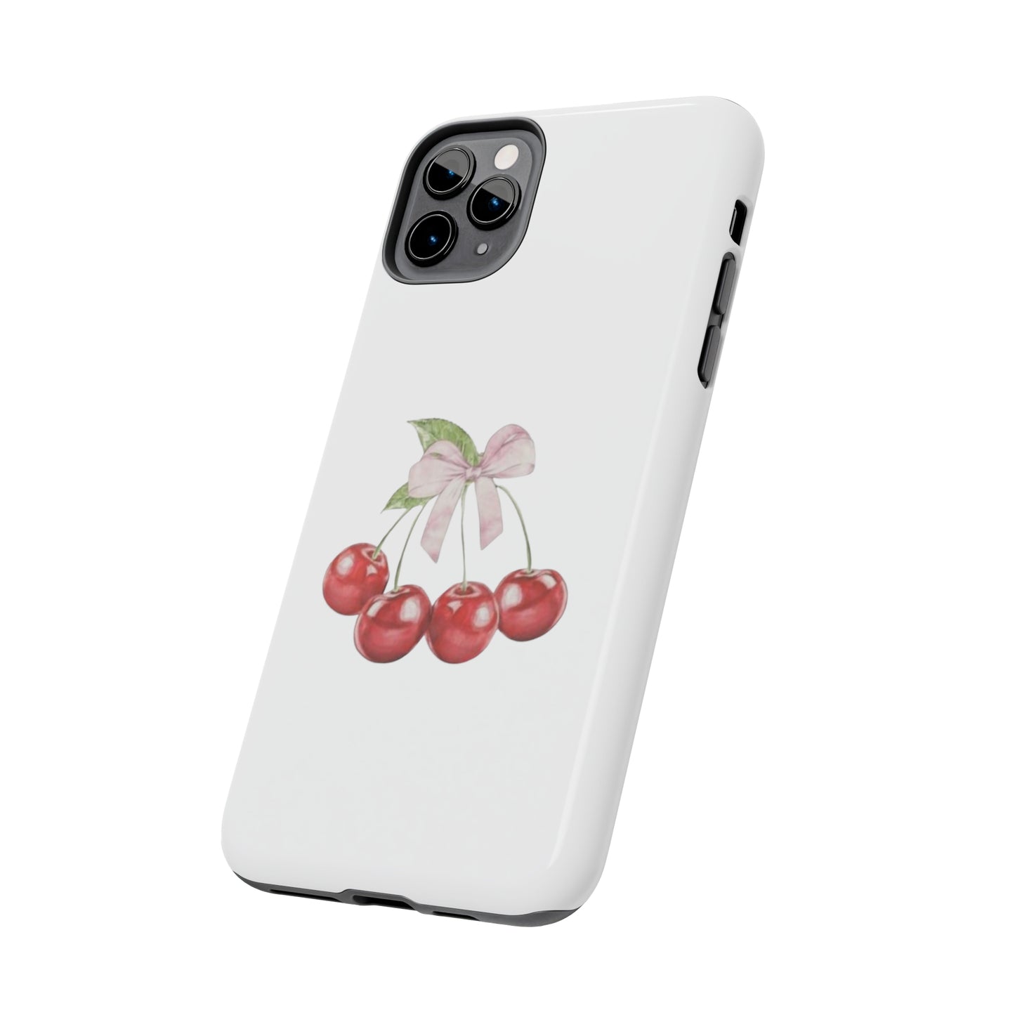 Cherries With Ribbon Aesthetic Tough Phone Cases