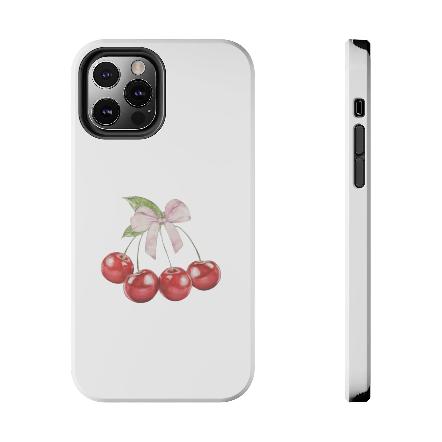 Cherries With Ribbon Aesthetic Tough Phone Cases