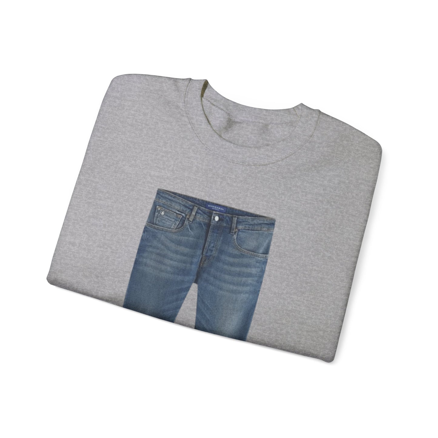 Jeans On A Crewneck Unisex Crewneck Sweatshirt