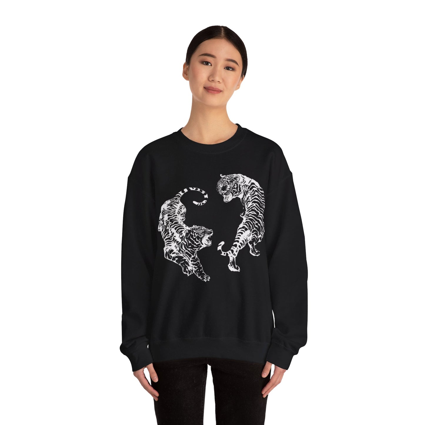 Two Tigers Unisex Crewneck Sweatshirt