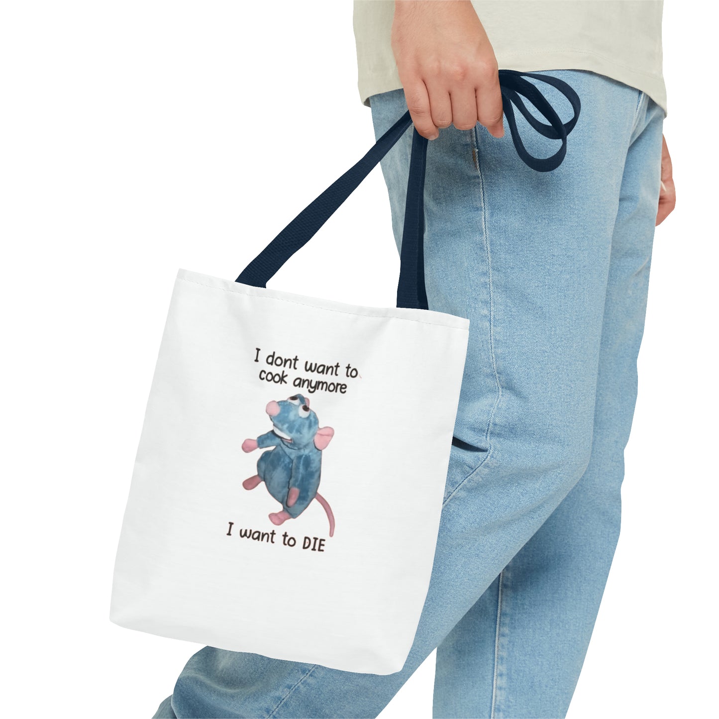 I Don't Want To Cook Anymore I Want To Die Meme Tote Bag