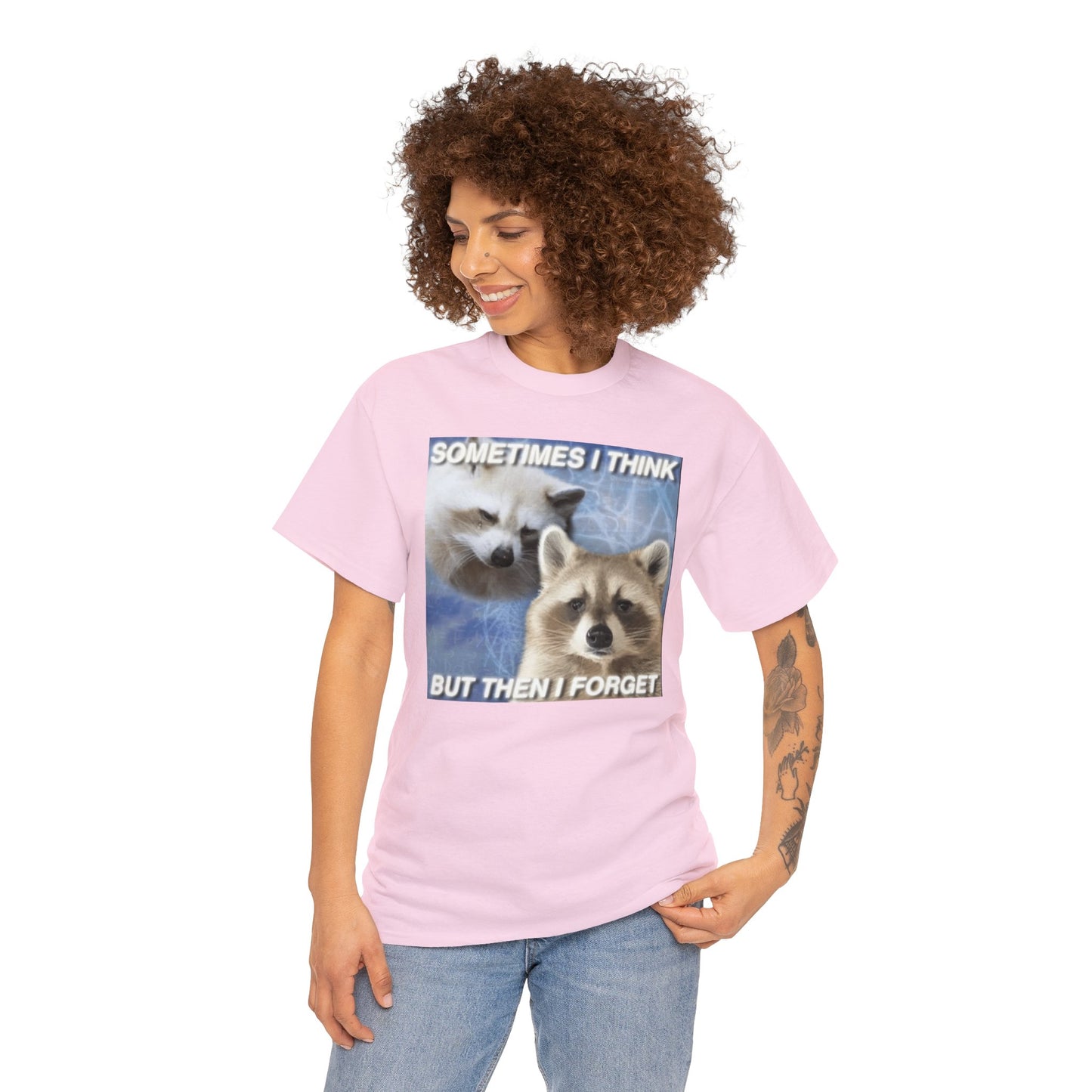 Sometimes I Think... But Then I Forget, , Opossum Shirt, Possum Shirts, Cute Opossum Tee, Dank Meme Quote Shirt, Trash Panda Meme