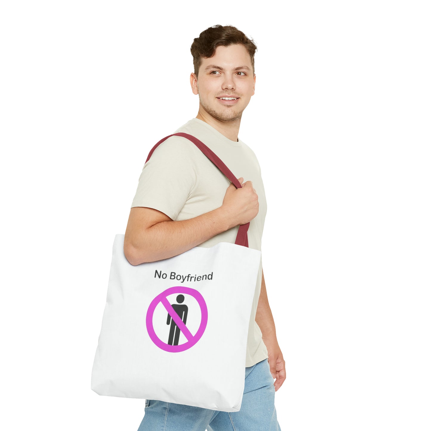 No Boyfriend Funny Tote Bag