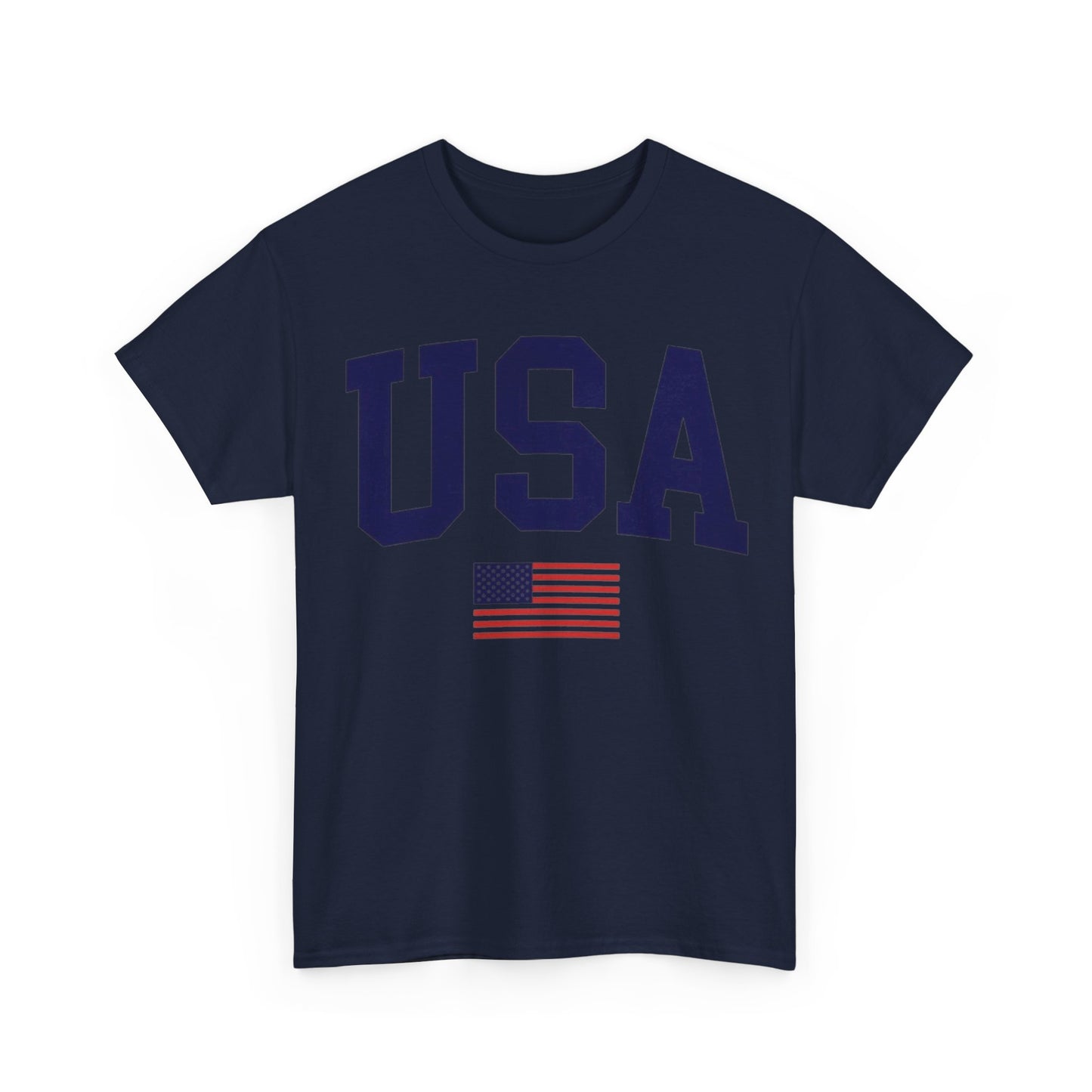 USA Solid Color With Flag Tee Unisex Shirt