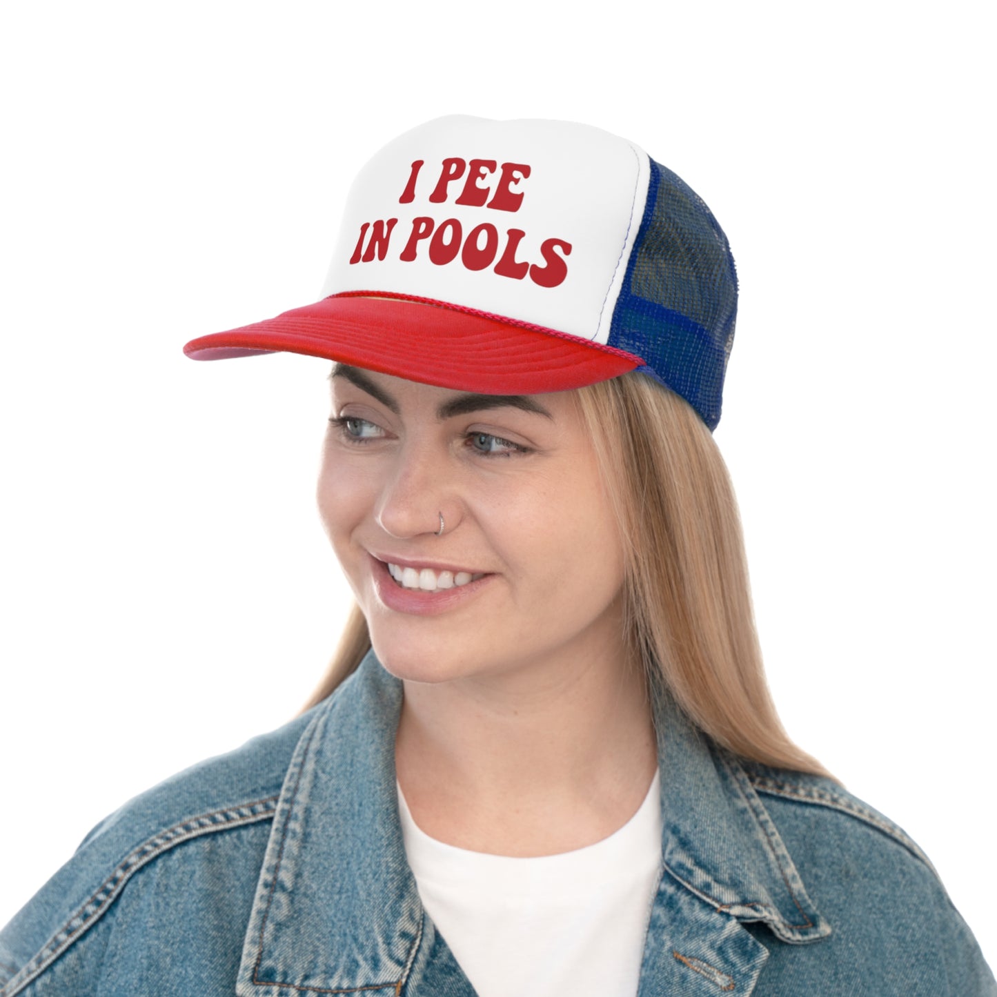 I Pee In Pools Trucker Caps