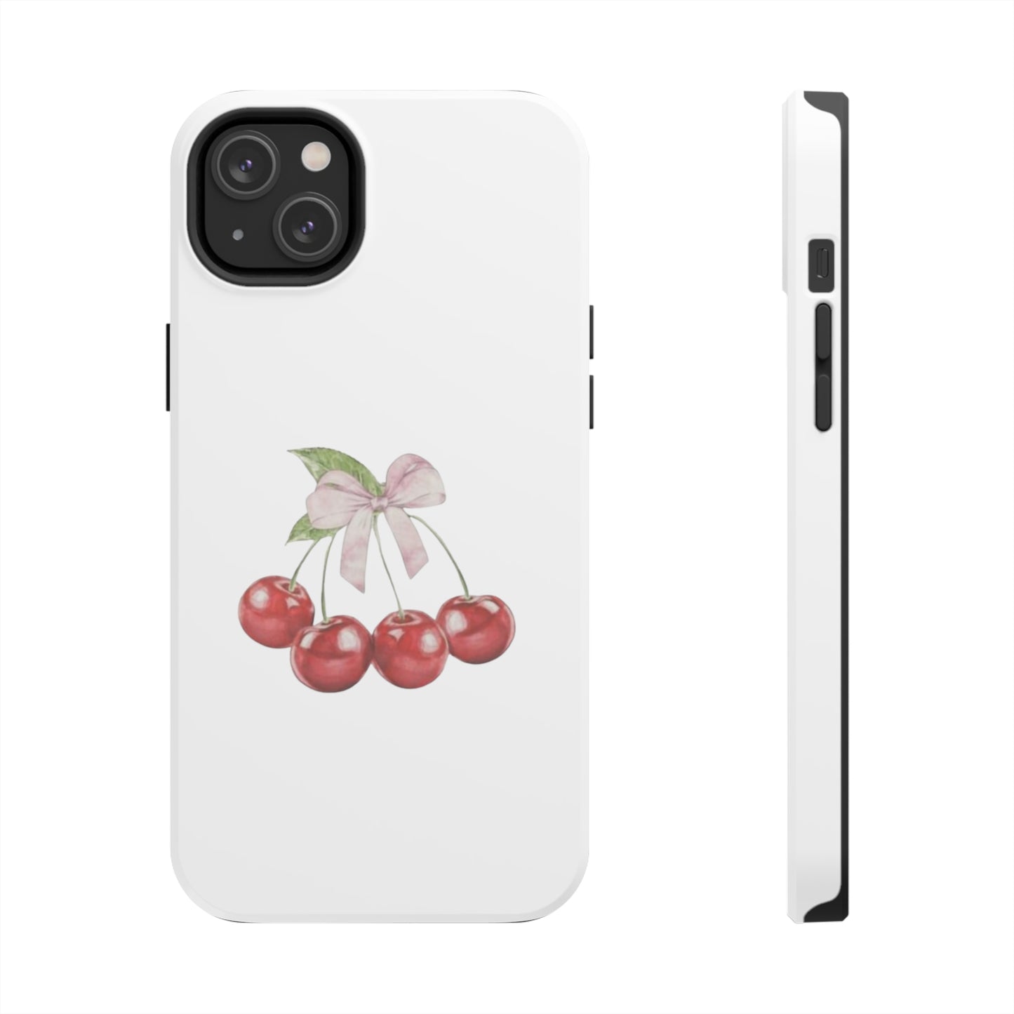 Cherries With Ribbon Aesthetic Tough Phone Cases