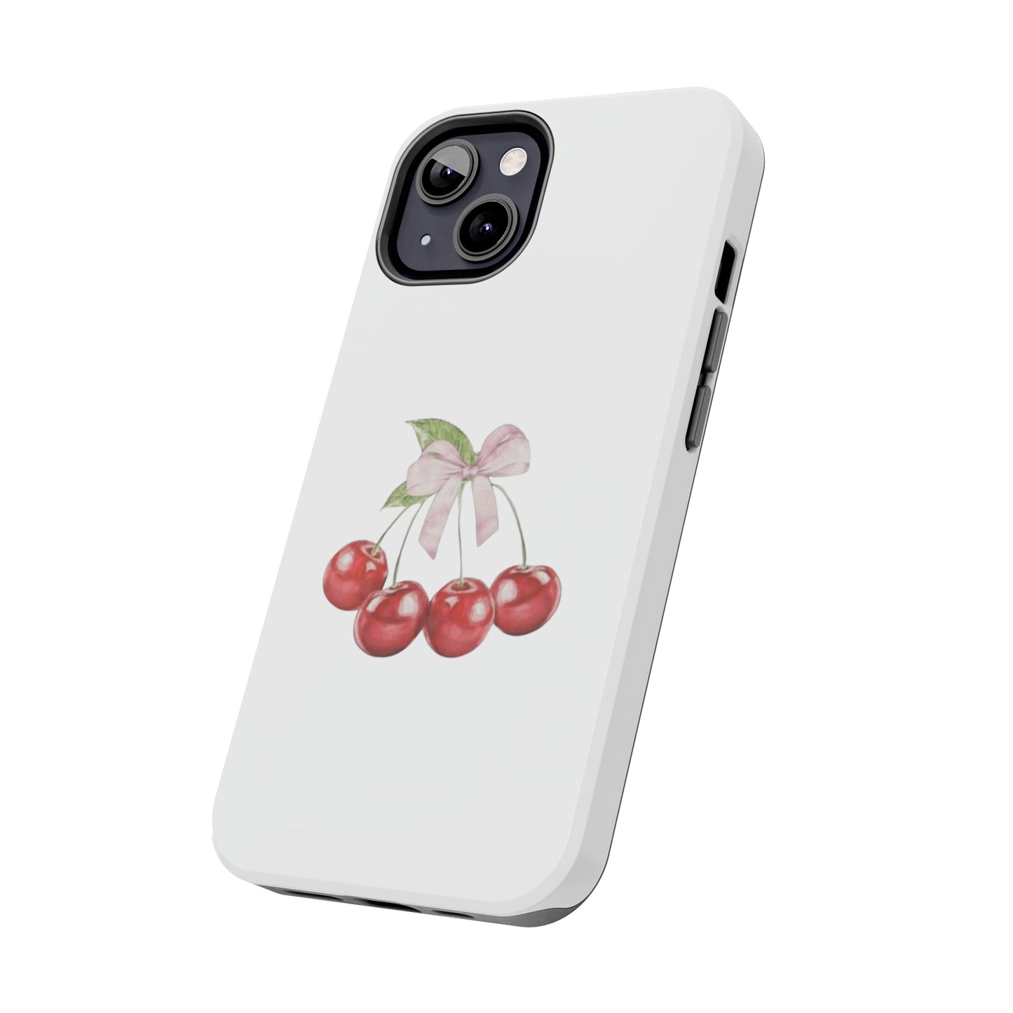 Cherries With Ribbon Aesthetic Tough Phone Cases