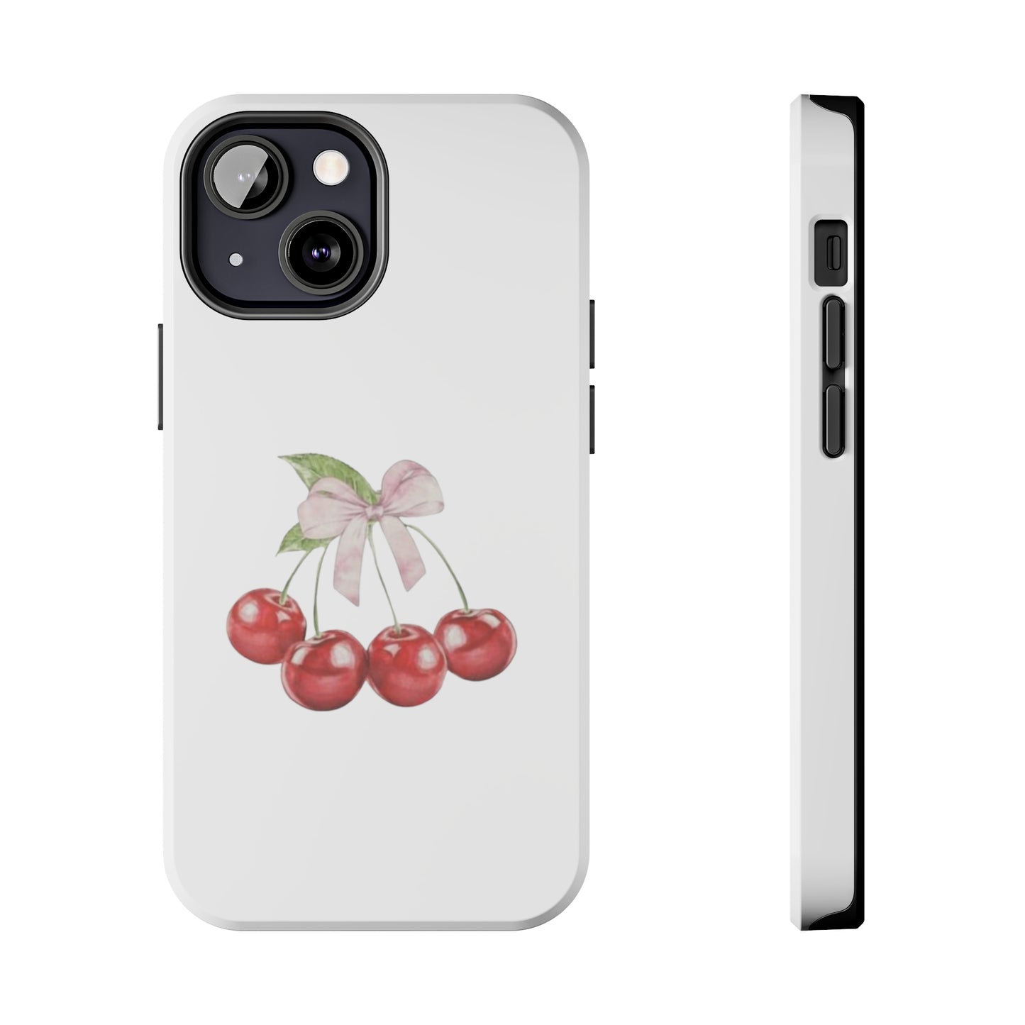 Cherries With Ribbon Aesthetic Tough Phone Cases