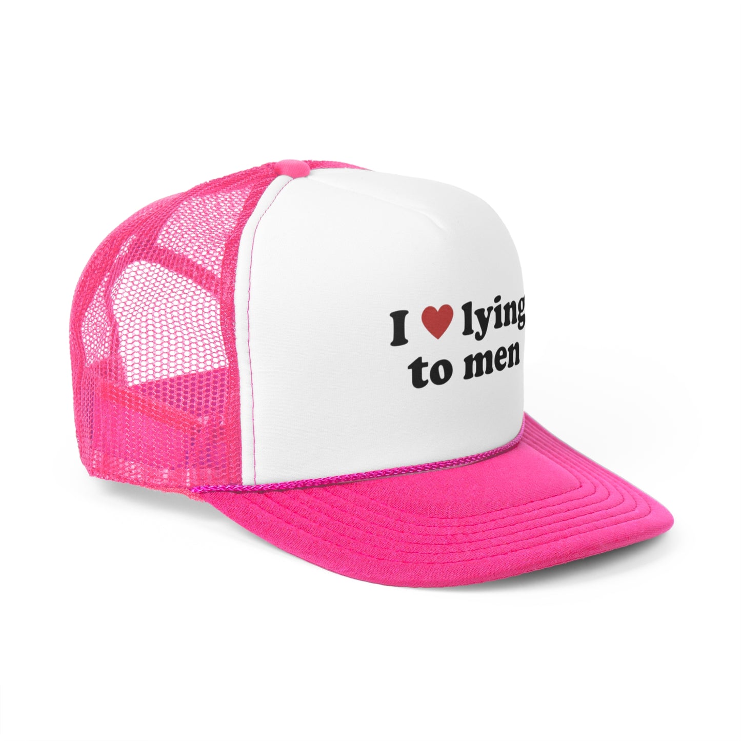 I Love Lying To Men Trucker Hat, Funny Hats, Gift Hat, Parody Trucker Hat, Trendy Hats, Meme Hat