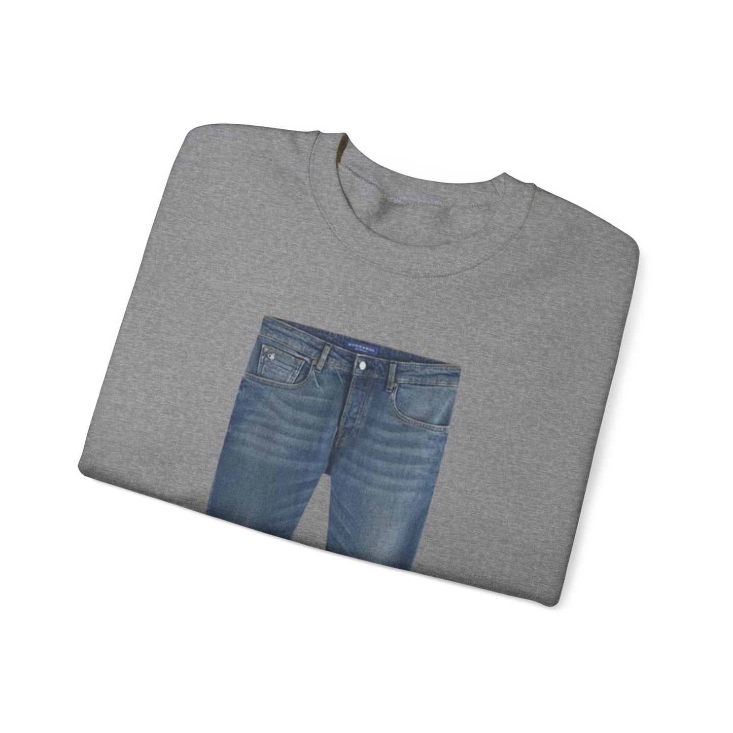 Jeans On A Crewneck Unisex Crewneck Sweatshirt