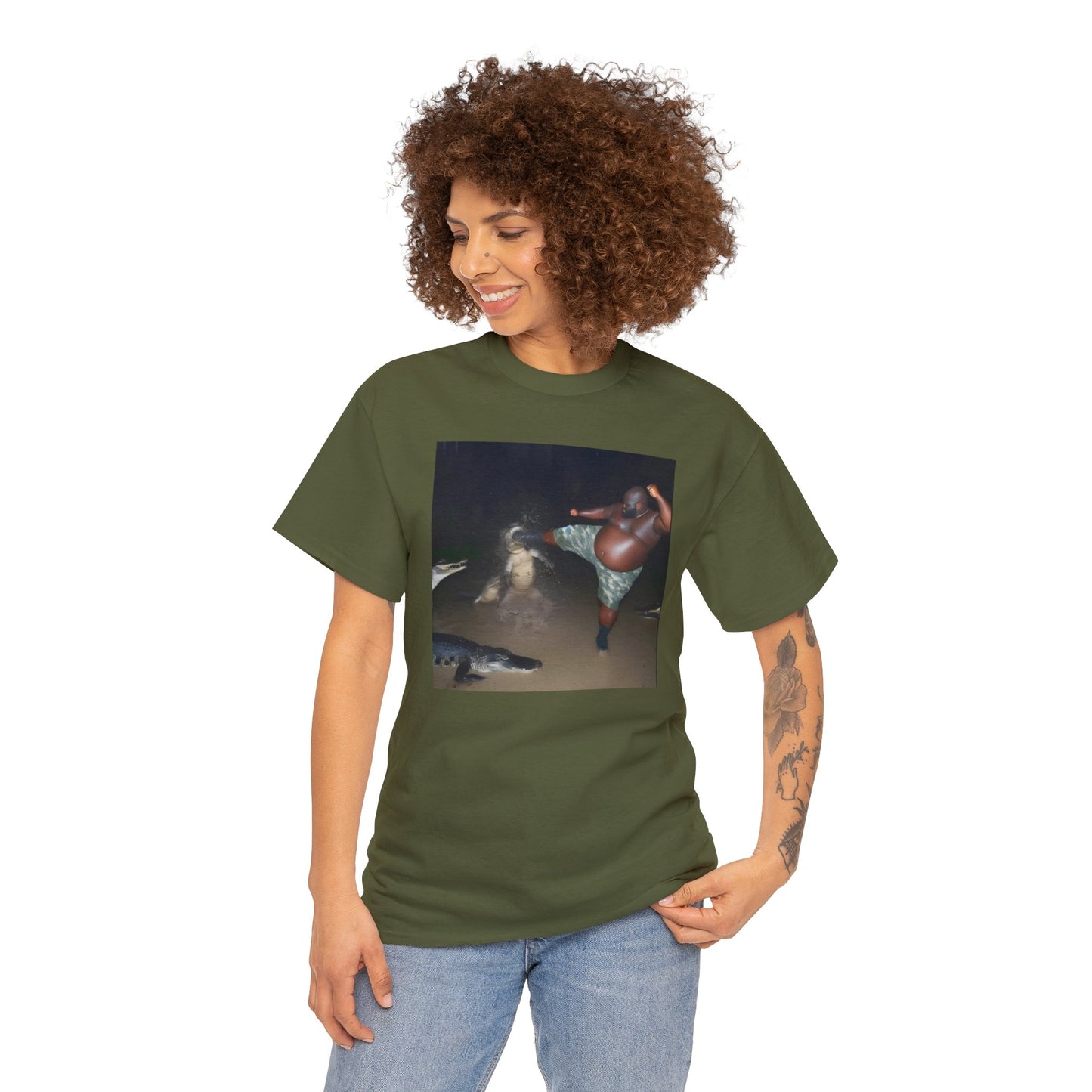 Funny many Kicking Crocodile Adult Unisex Shirt, Alligator Flordia