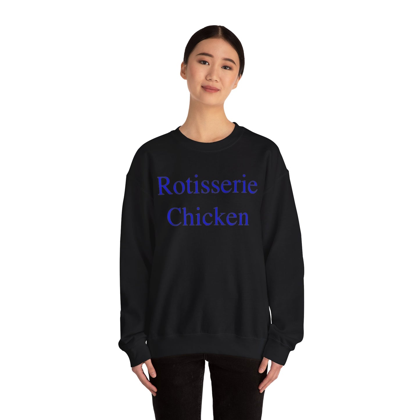 Rotisserie Chicken Adult Unisex Crewneck,  Gift Shirt, Parody crewneck