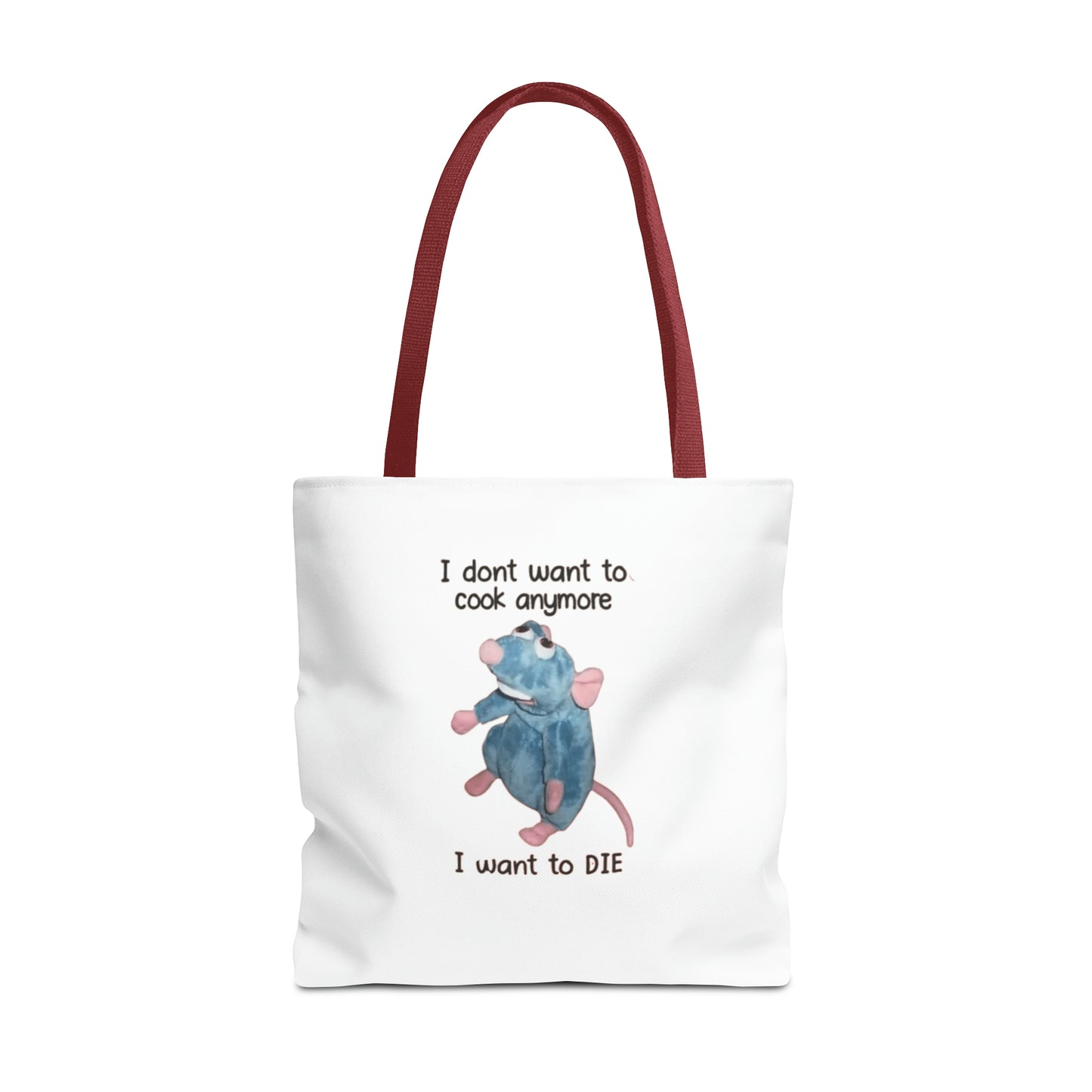 I Don't Want To Cook Anymore I Want To Die Meme Tote Bag